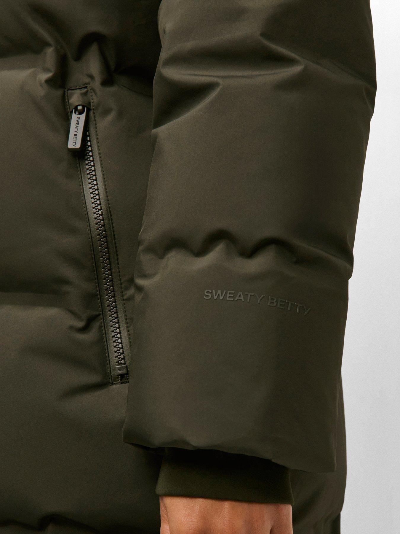 Image 5 of 7 of Sweaty Betty Womens Nimbus Mid Waterproof Puffer - Green