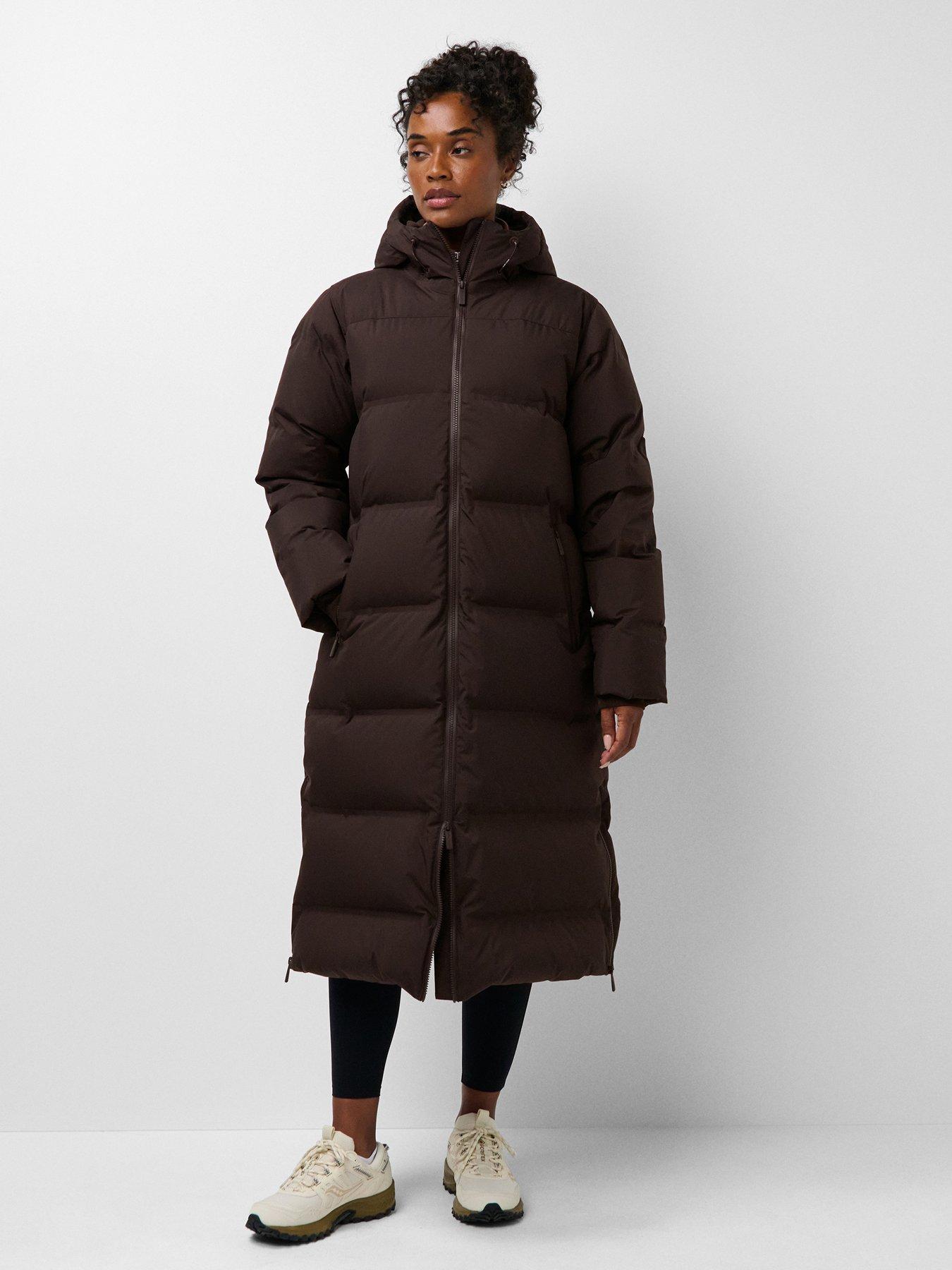 Image 1 of 7 of Sweaty Betty Womens Nimbus Longline Waterproof Puffer - Brown