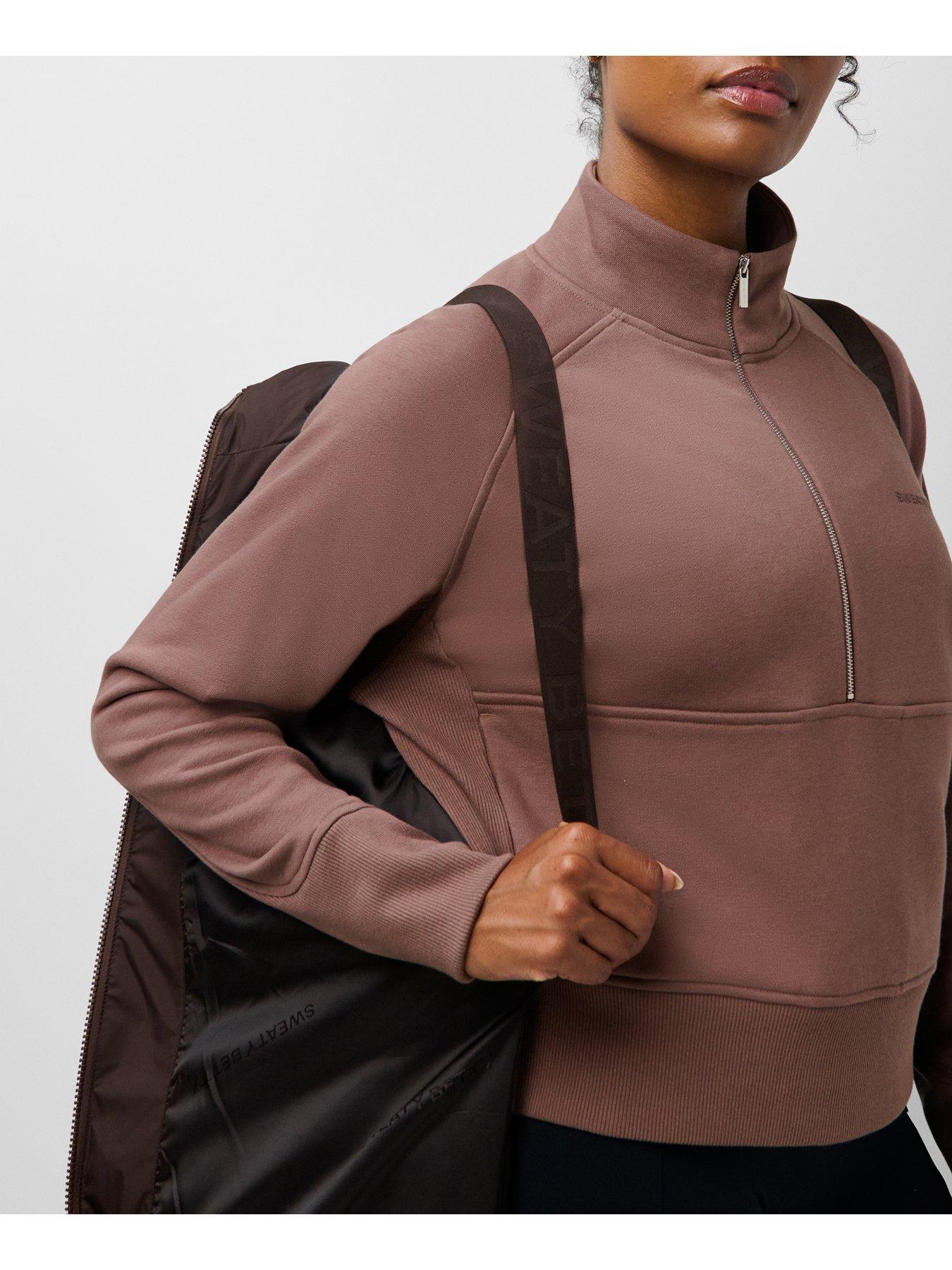 Image 7 of 7 of Sweaty Betty Womens Nimbus Longline Waterproof Puffer - Brown