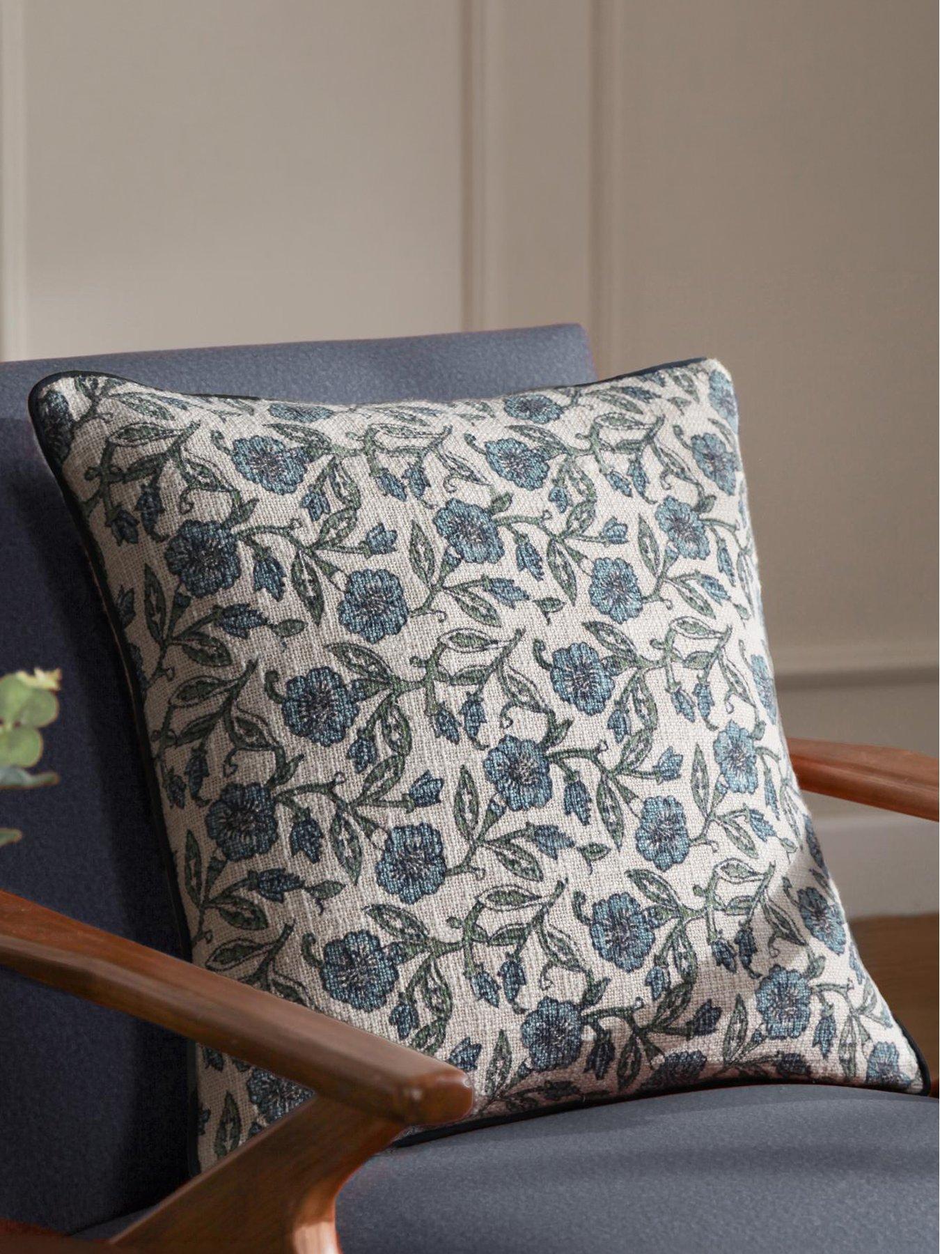 Image 1 of 2 of Paoletti Delphine 50x50 Polyester Cushion Delph Blue