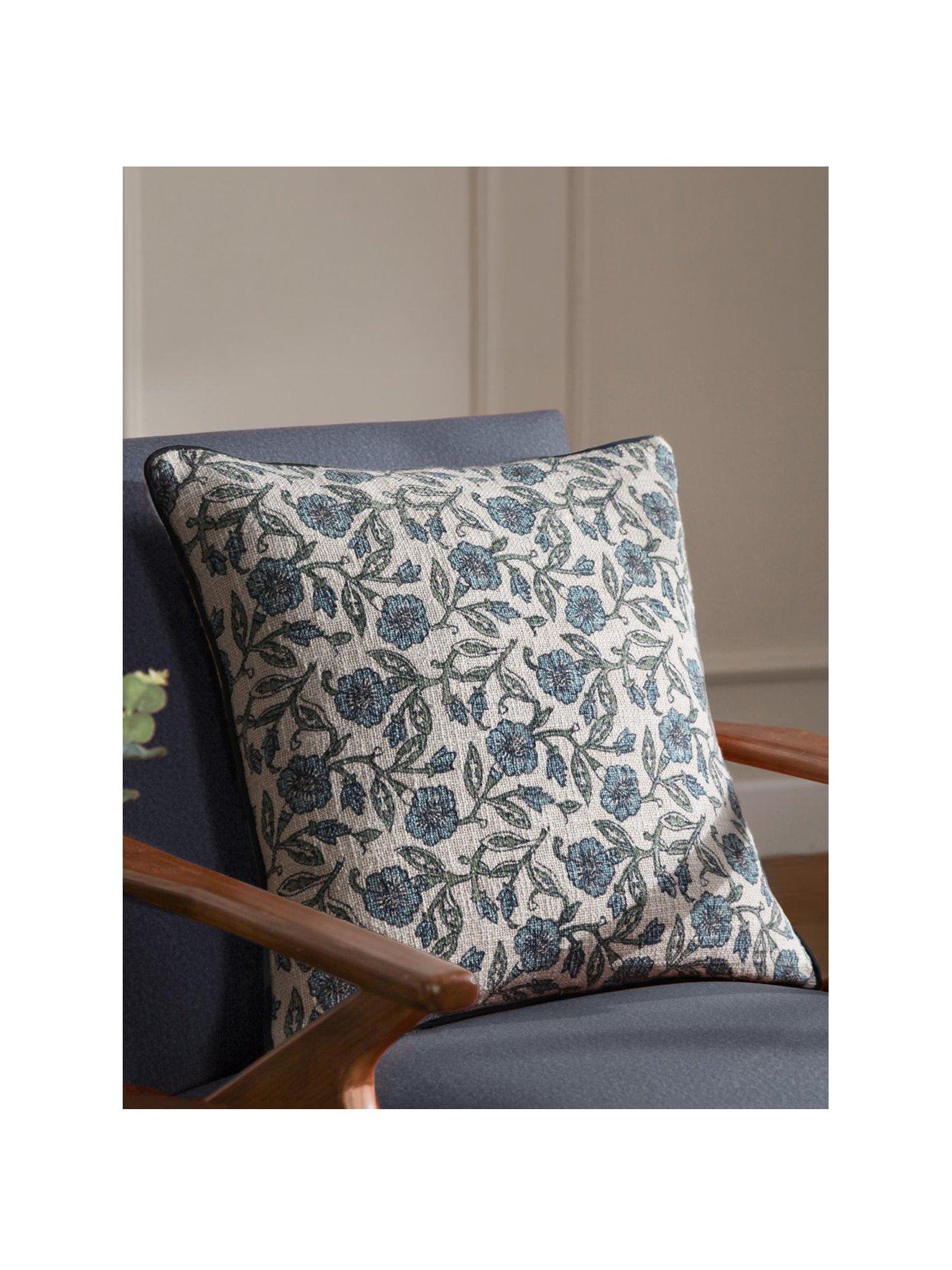 Image 2 of 2 of Paoletti Delphine 50x50 Polyester Cushion Delph Blue
