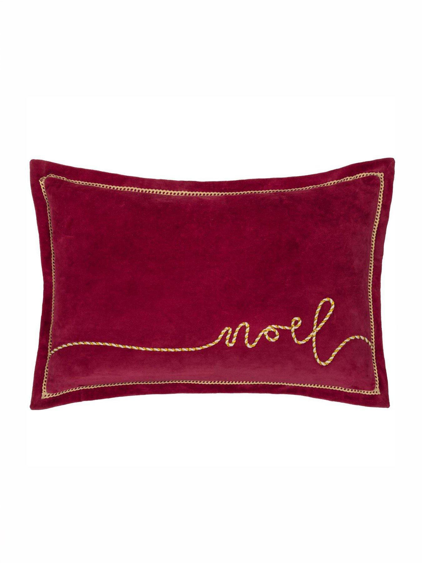 Image 3 of 7 of Paoletti Winter Noel 40x60 Polyester Cushion Red