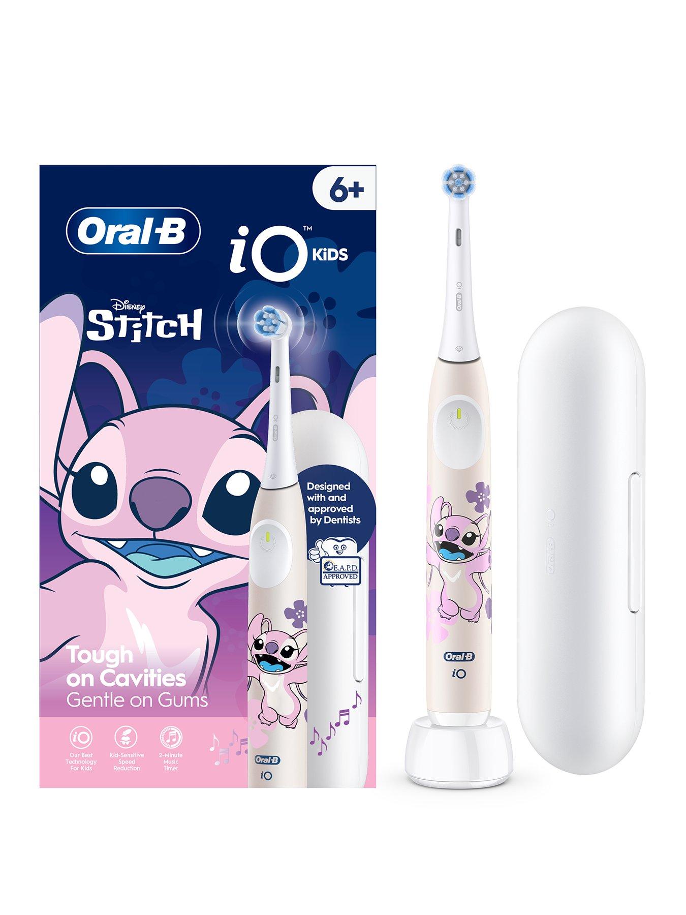 Oral-B iO Kids Disney Angel - Lilo & Stitch - Electric Toothbrush, 1 Toothbrush Head, 1 Travel Case