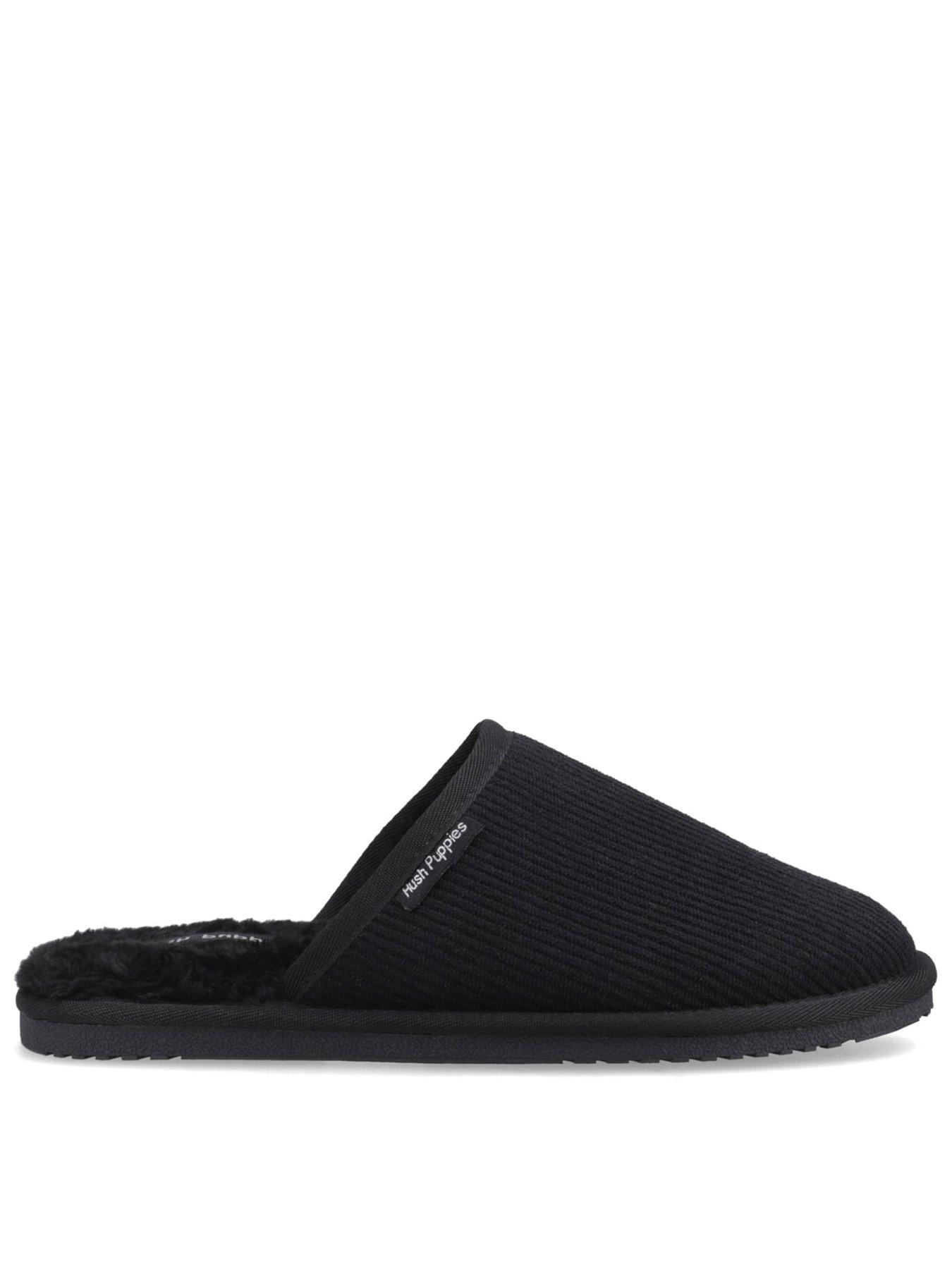 Hush Puppies Coady Cord Slipper, Black, Size 9, Men