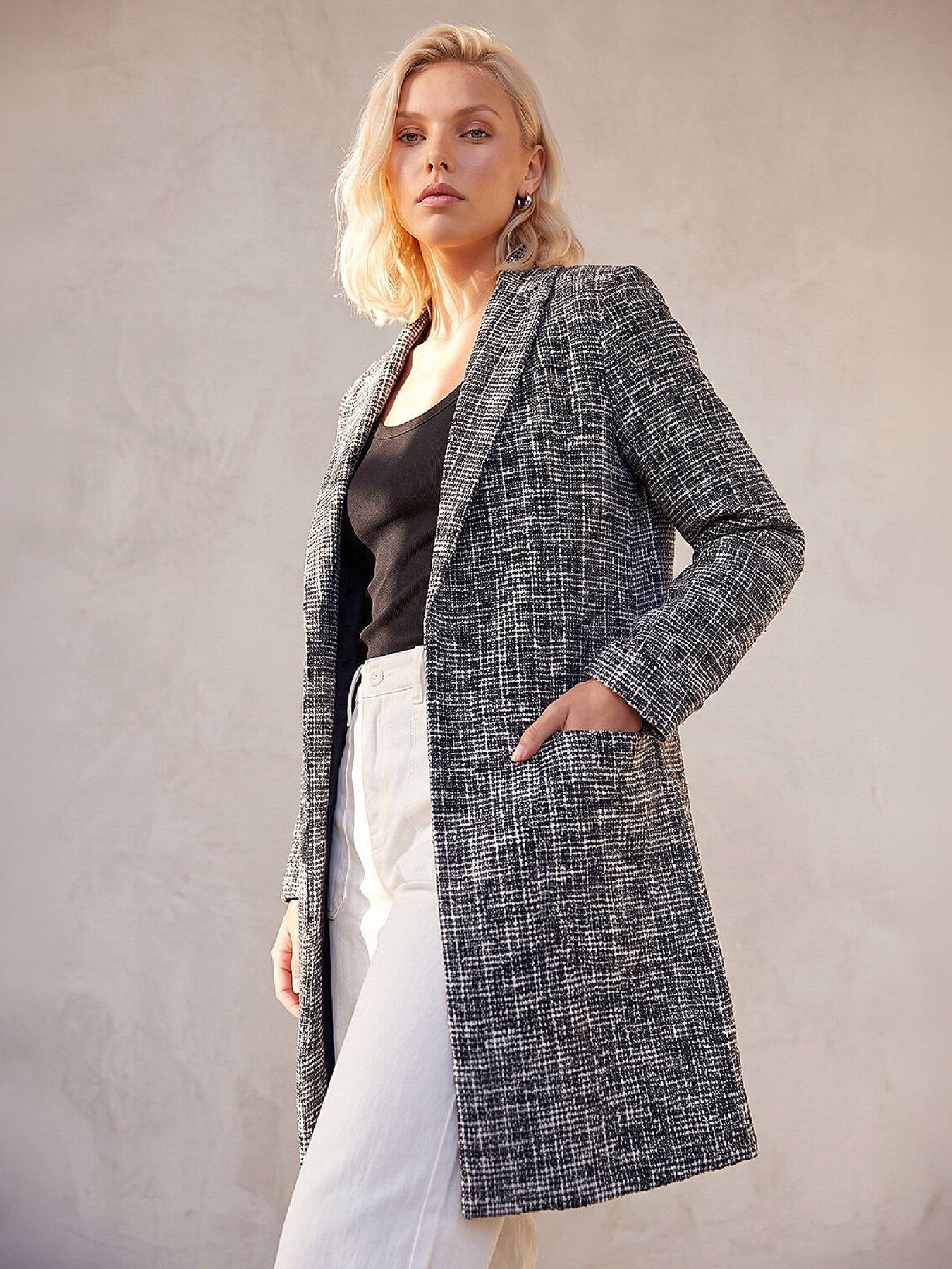 Roman Petite Women's Black Boucle Jacket Size 16 - Image 6