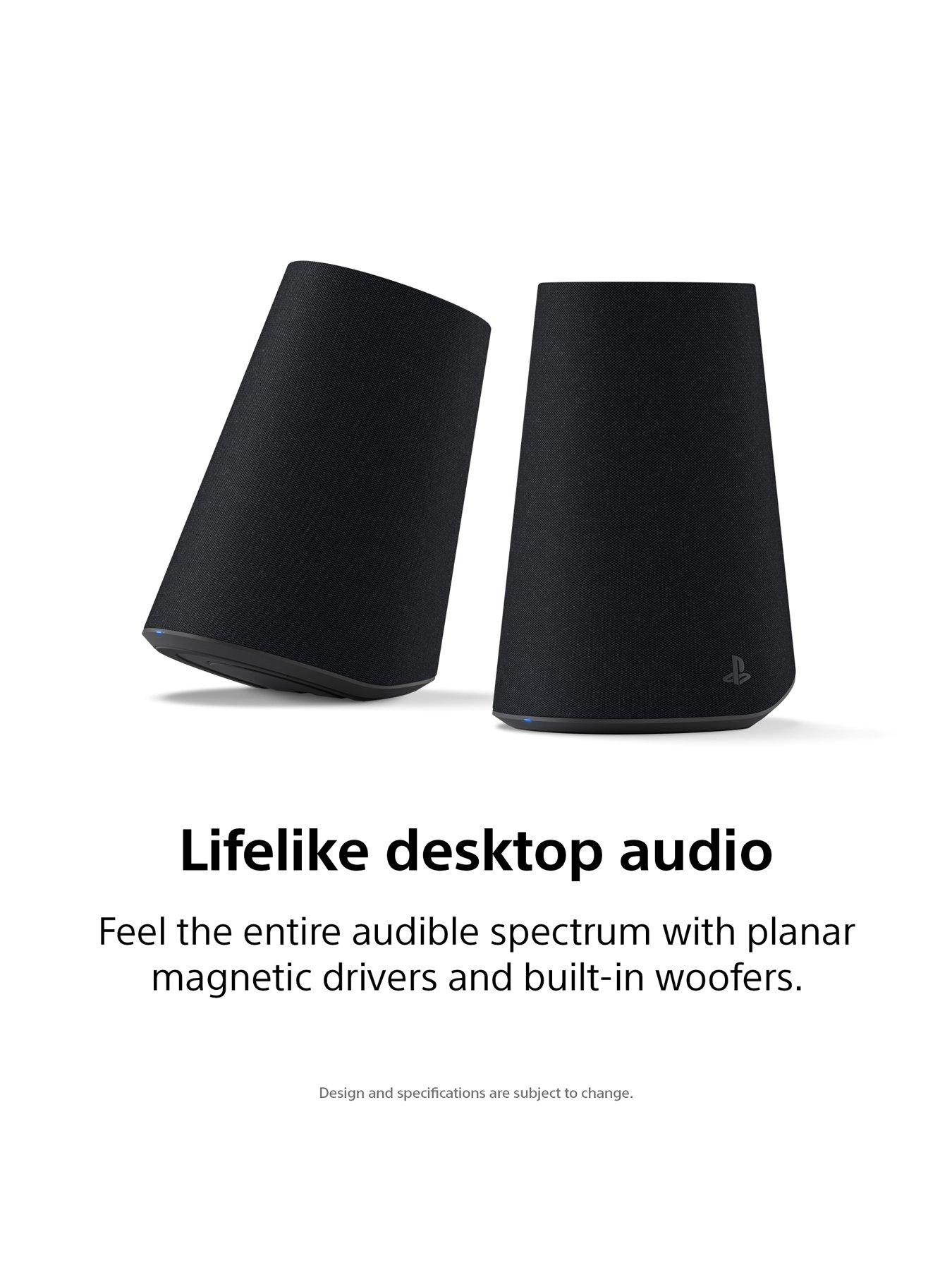 Image 2 of 8 of Playstation PULSE Elevate&trade; wireless speakers - Midnight Black