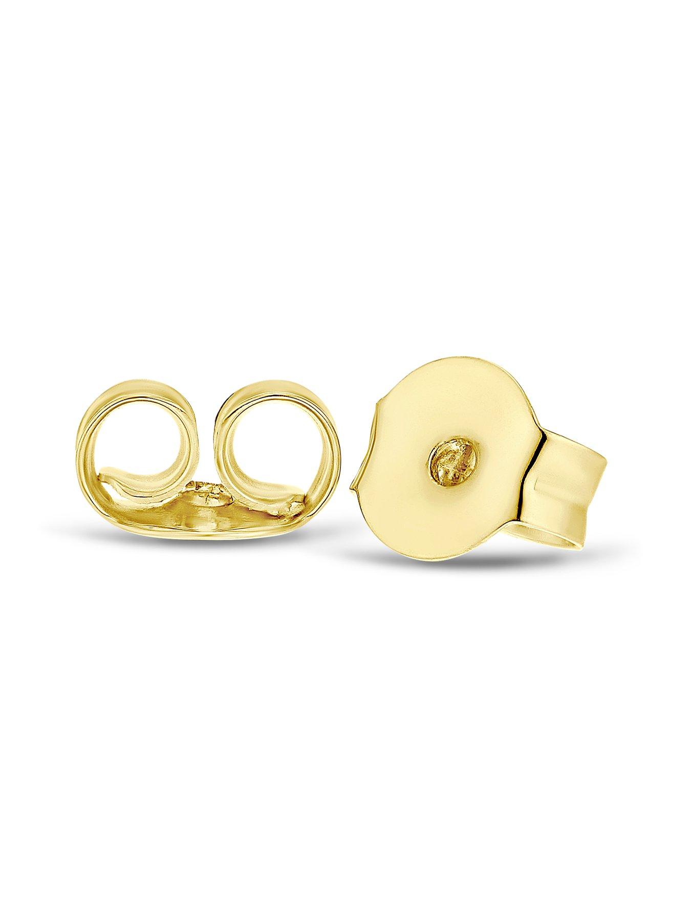 Image 2 of 2 of H. Samuel Sterling Silver Yellow Gold Plated Seed Half Hoop Earrings - One Colour