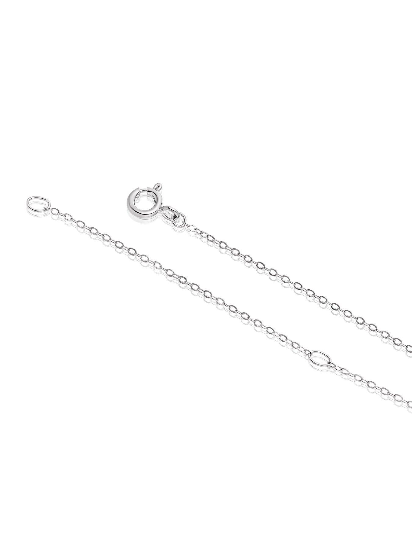 Image 3 of 3 of H. Samuel Girls Pink Enamel Heart Locket Necklace - Silver