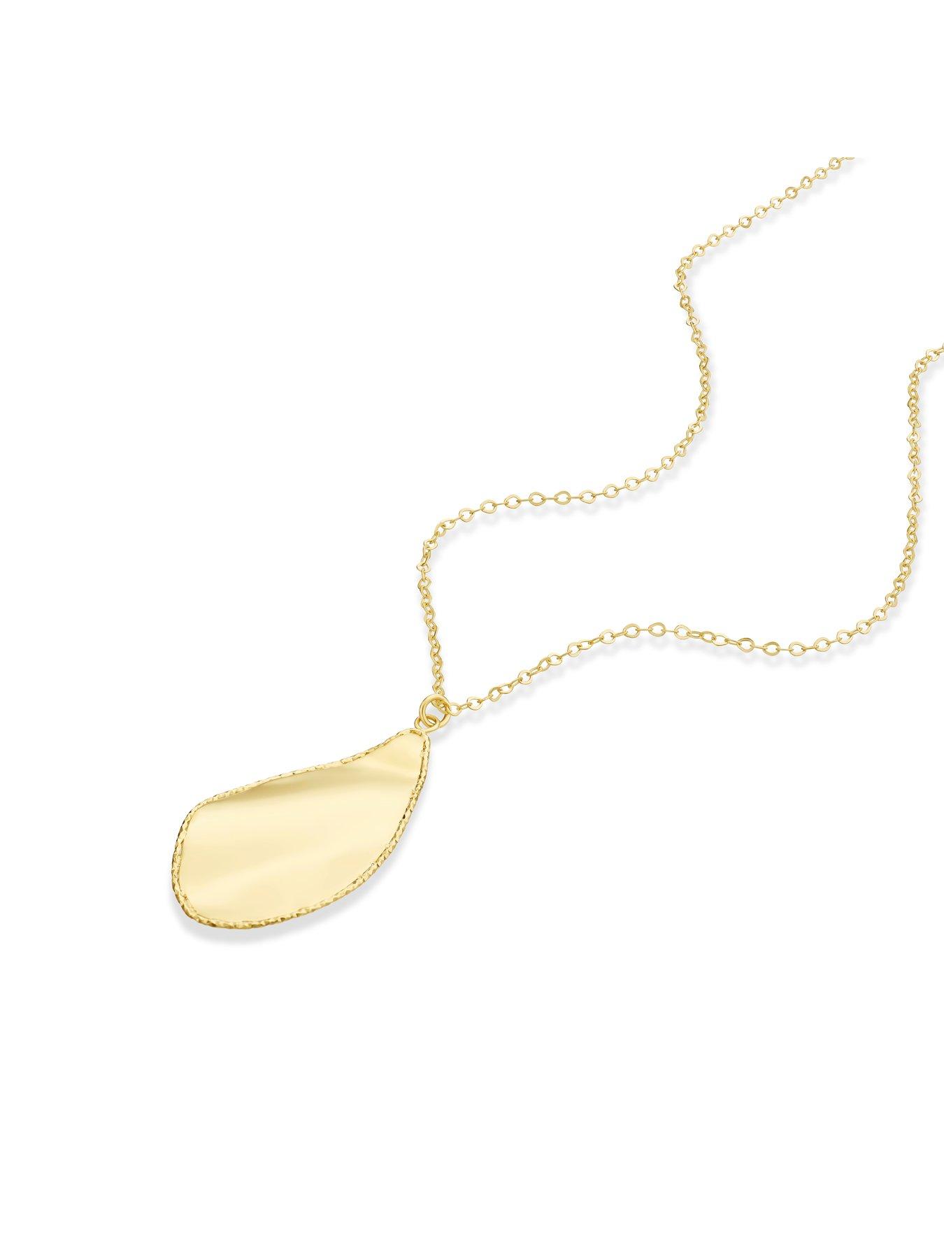 Image 2 of 3 of Ernest Jones 9ct Yellow Gold&nbsp;Leaf Pendant