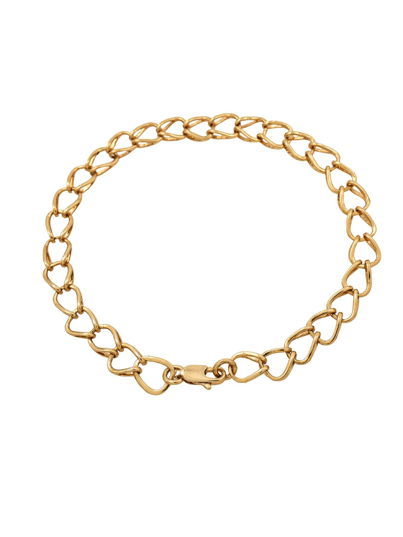 Image 2 of 5 of The Edit Womens 18ct Gold Plated Large Link Chain Bracelet - Gold