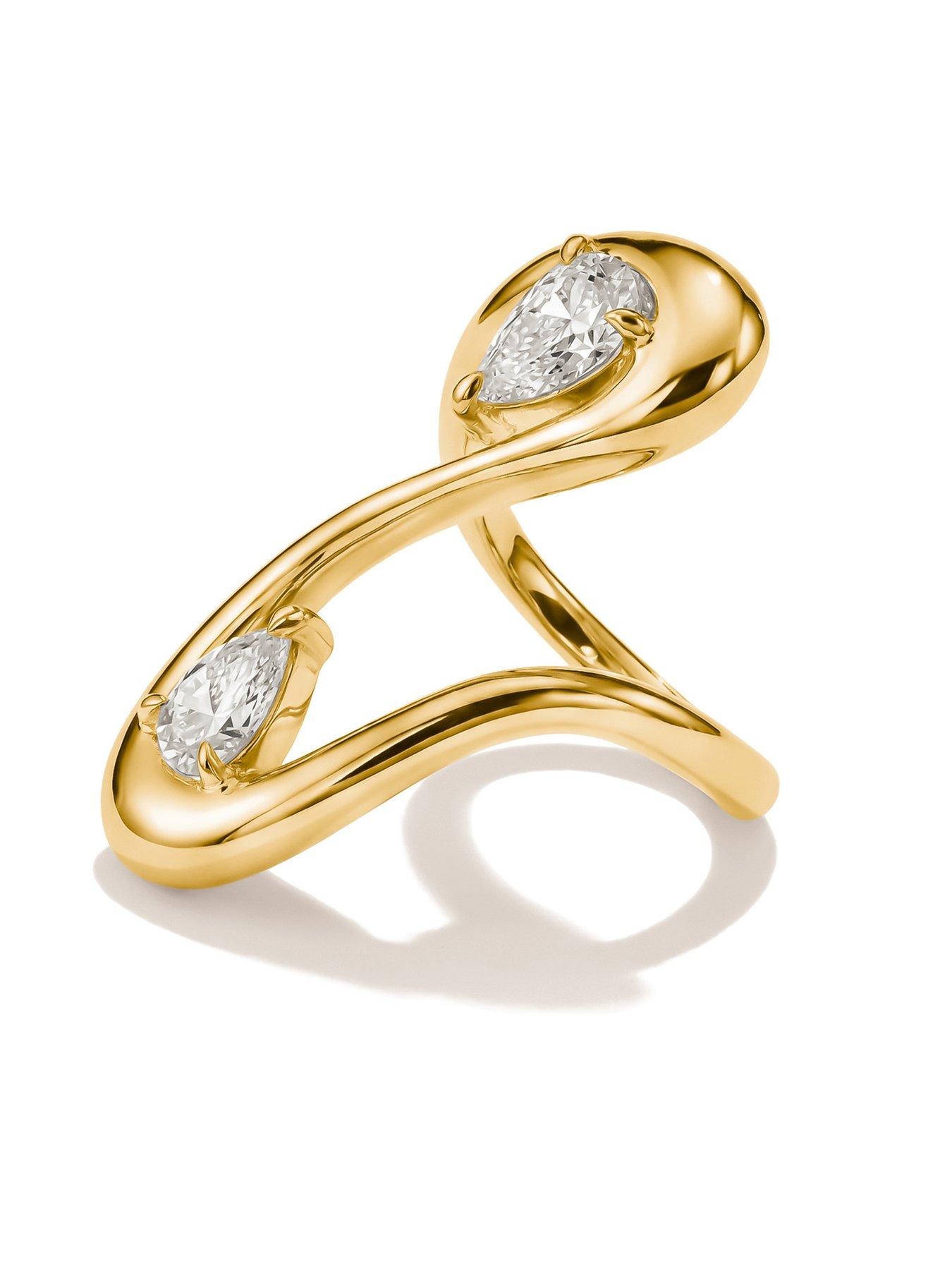 Image 2 of 3 of Thomas Sabo Teardrop White Zirconia Ring