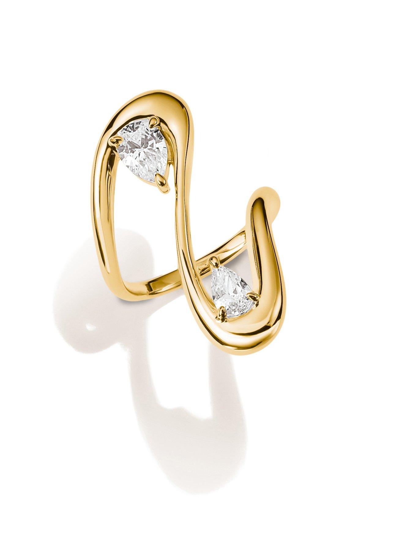 Image 3 of 3 of Thomas Sabo Teardrop White Zirconia Ring