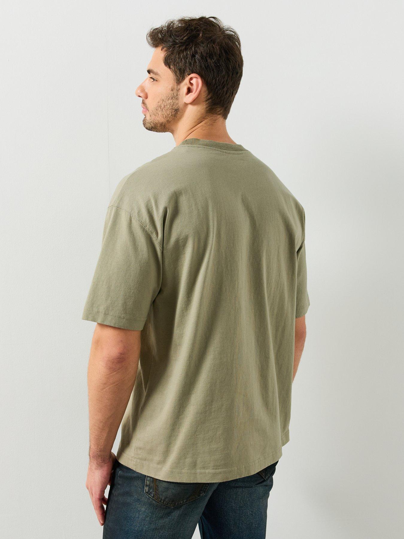 Image 2 of 5 of AllSaints Mens Raphy Relaxed Fit Graphic T-Shirt - Green