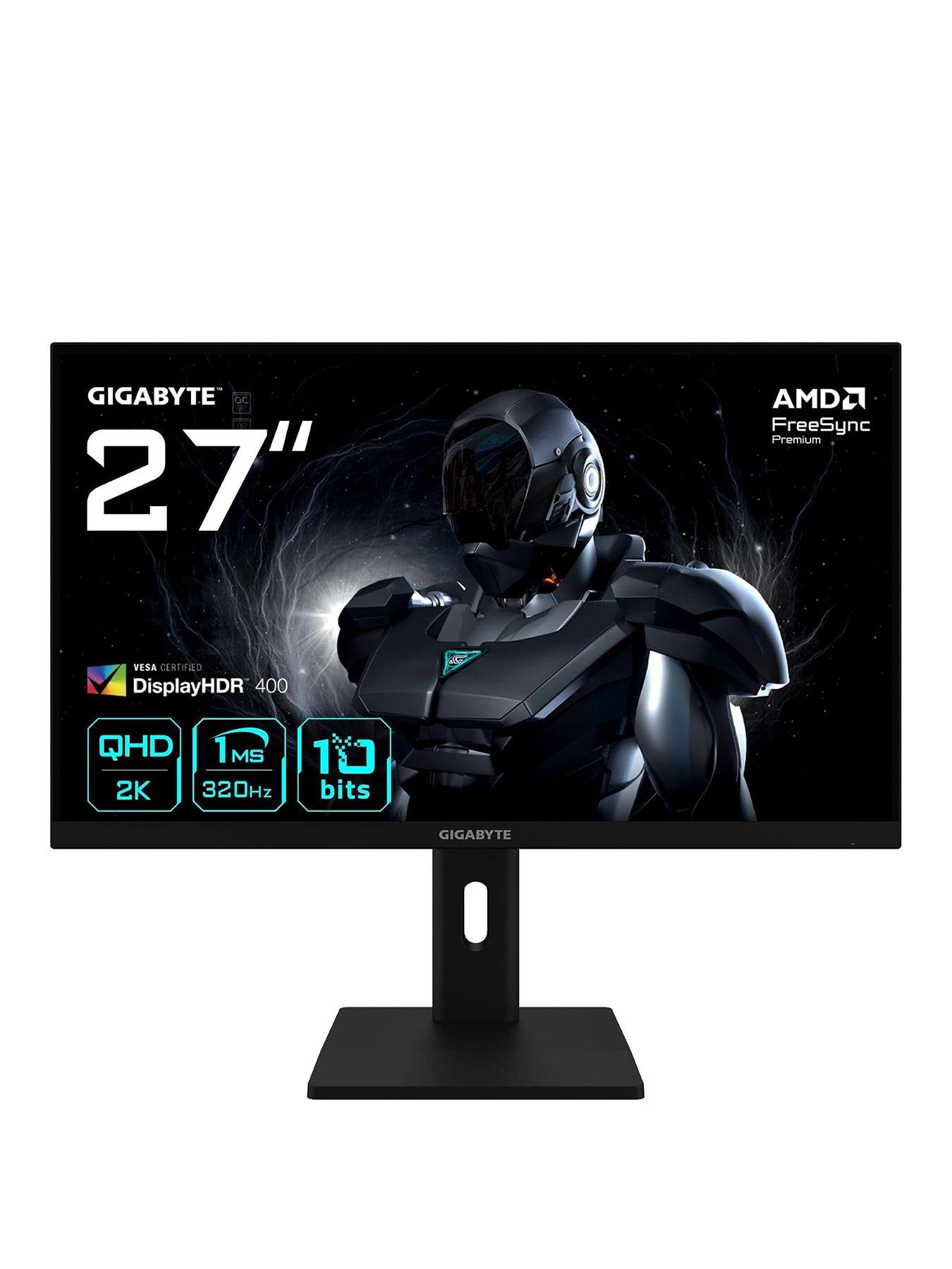 GIGABYTE G27Q3 2K QHD Gaming Monitor - 27in, 320Hz, 1ms, SS IPS, VESA DisplayHDR 400, FreeSync Premium