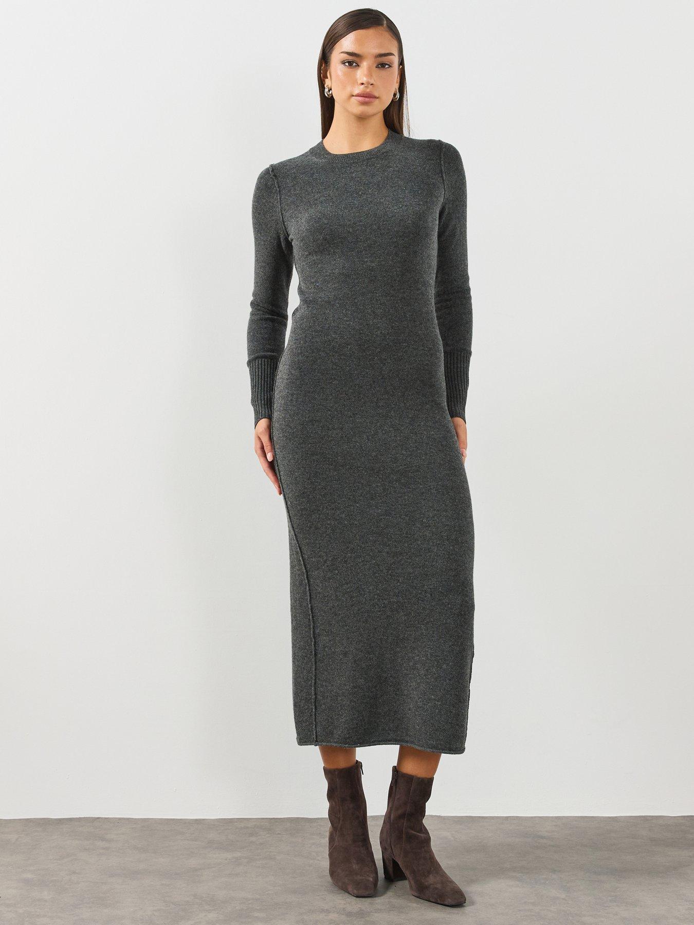 Allsaints Women's Marl Erith Merino Wool Maxi Dress - Size 14 - Image 2