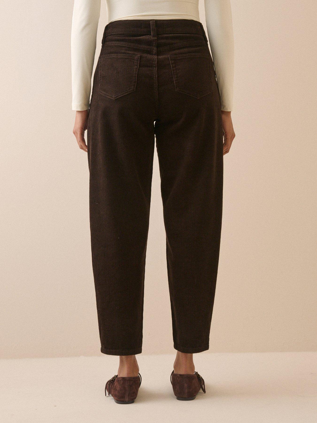 Image 2 of 5 of Nobodys Child Womens Bethnal Cord Seamed Barrel Jeans - Brown