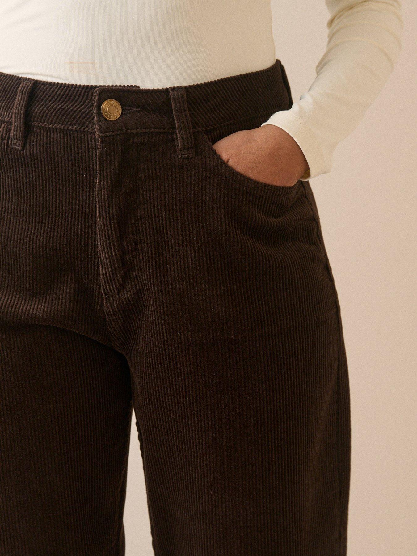 Image 4 of 5 of Nobodys Child Womens Bethnal Cord Seamed Barrel Jeans - Brown