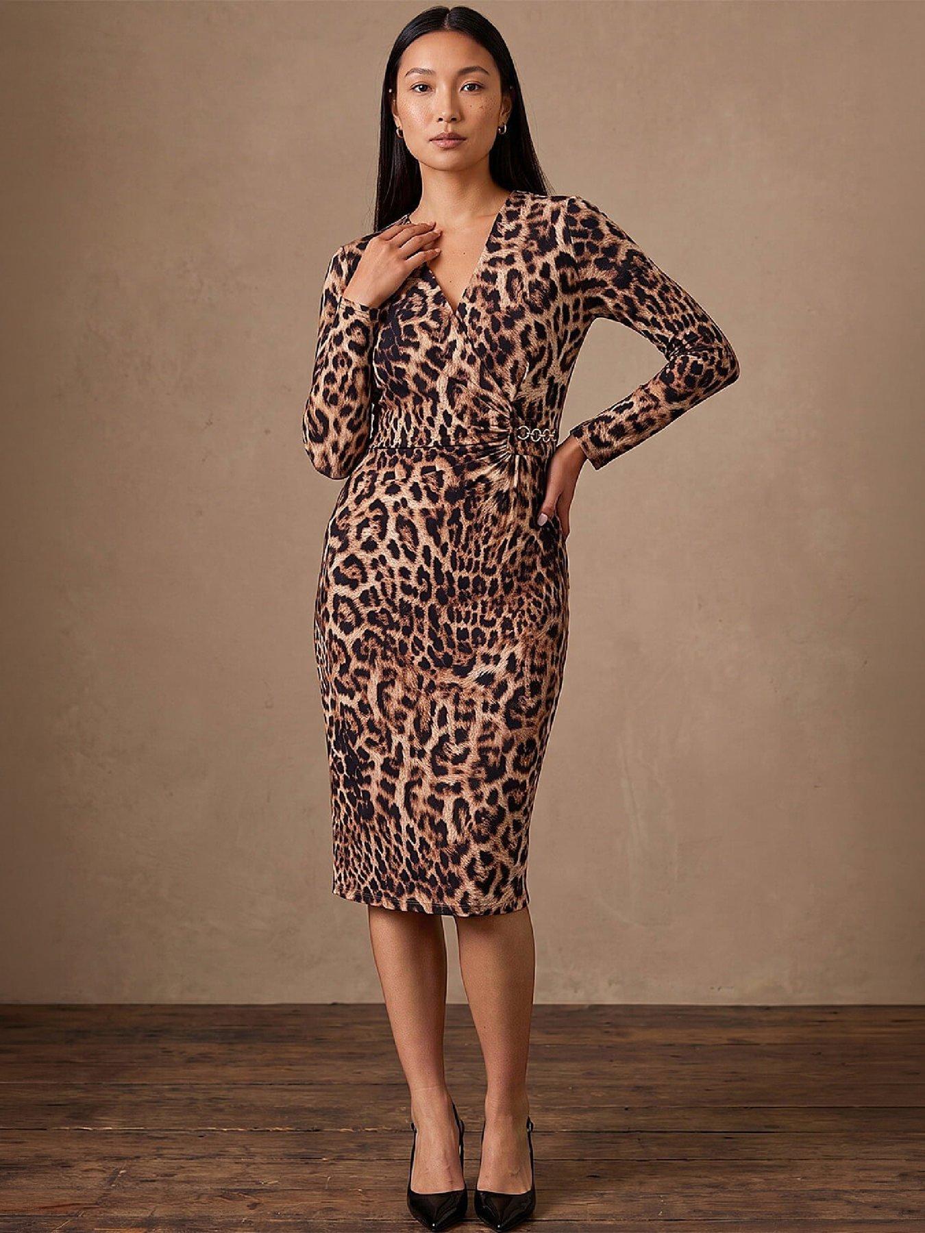 Image 4 of 4 of Roman Animal Gathered Dress
