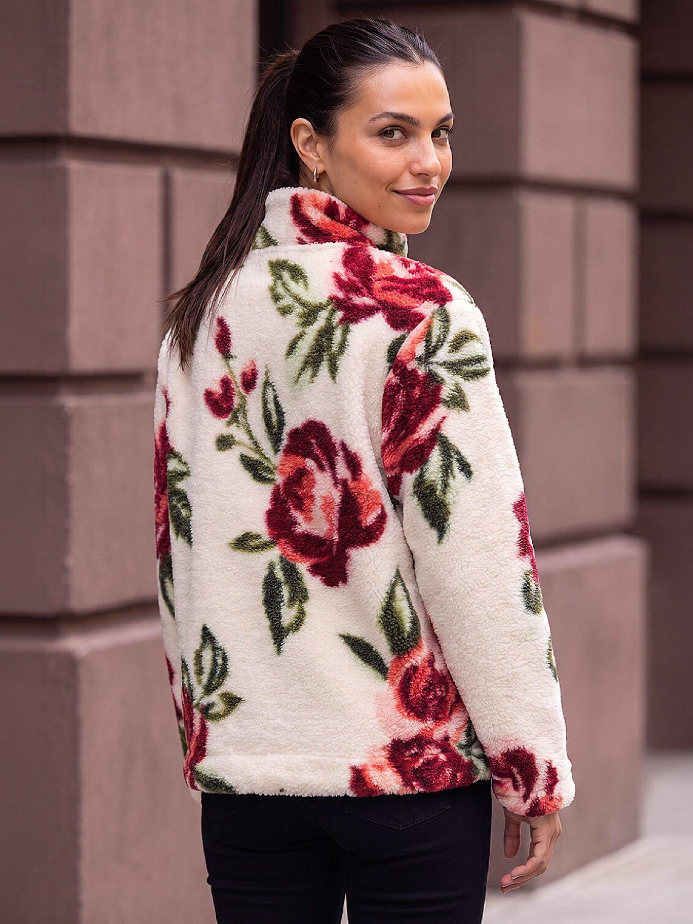 Image 3 of 4 of Roman Printed Zip Neck Fleece