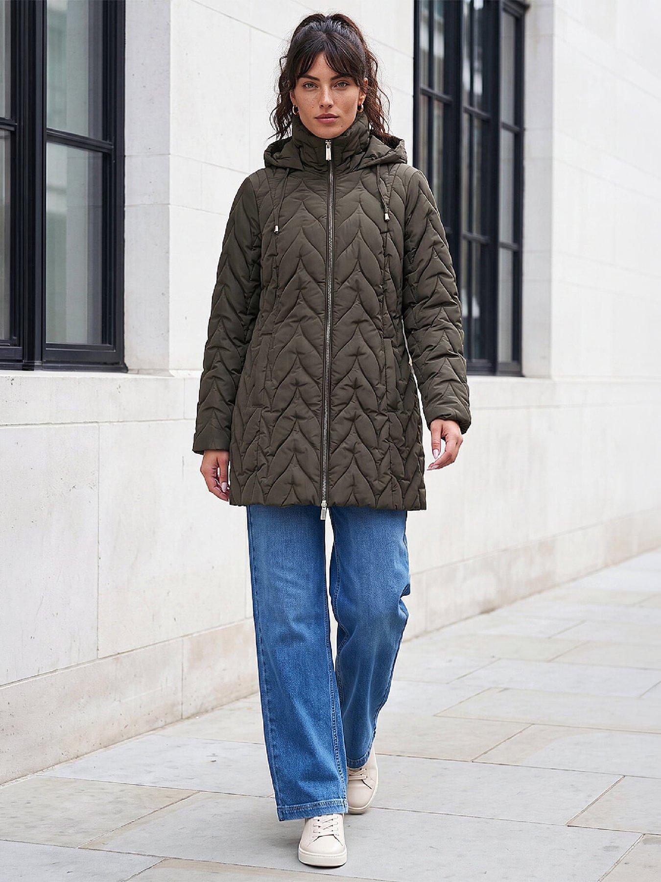 Image 3 of 4 of Roman Zig Zag Padded Coat