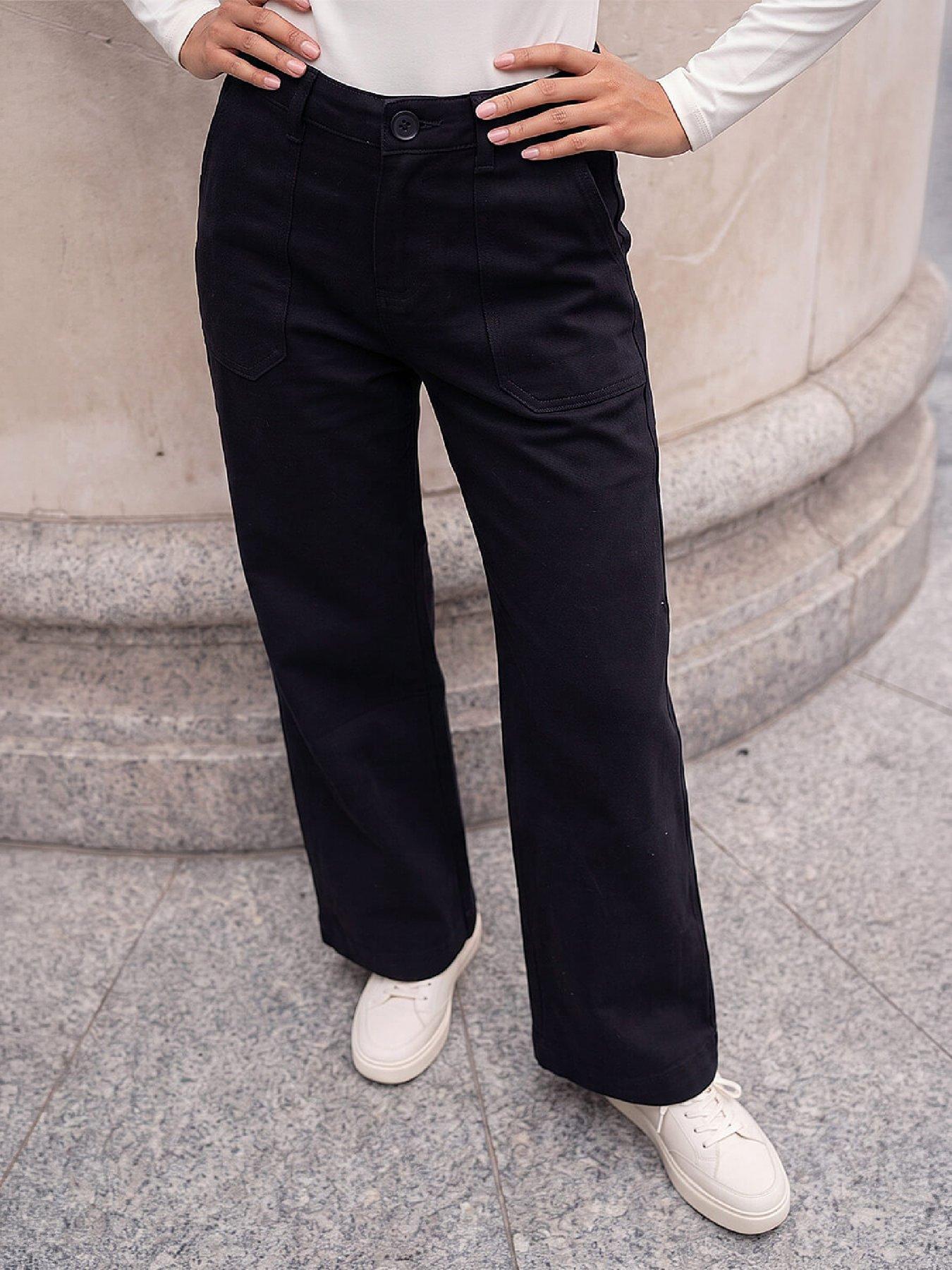 Roman Women's Black Petite Pocket Stretch Jean In | Size: 8 - Image 2