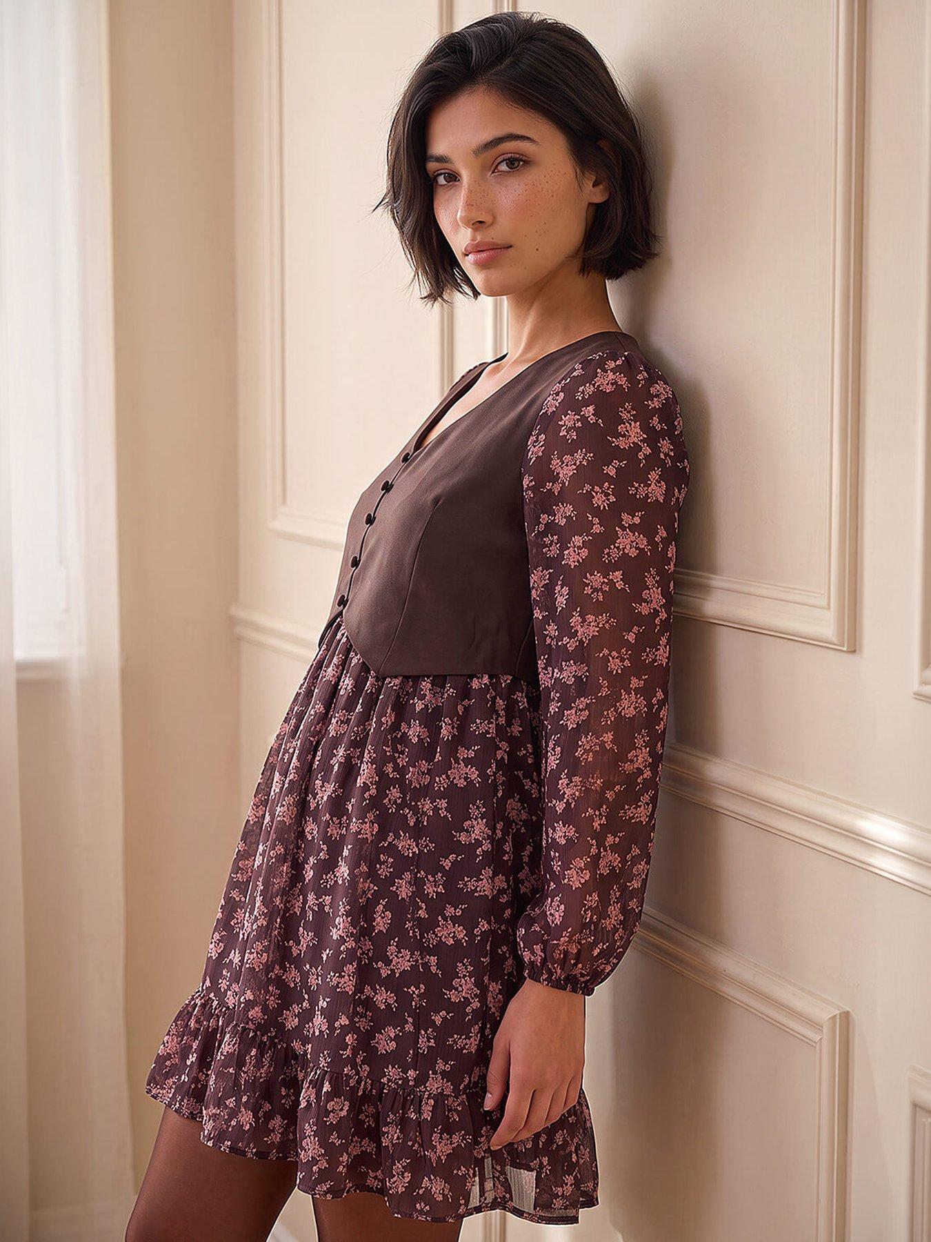 Image 4 of 4 of Roman Petite Waistcoat Dress