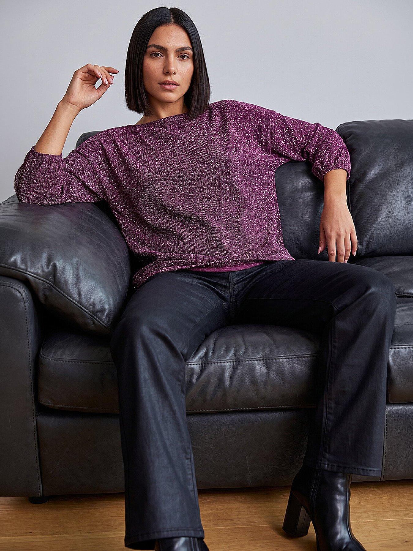 Image 4 of 4 of Roman Textured Brillo Sequin Top