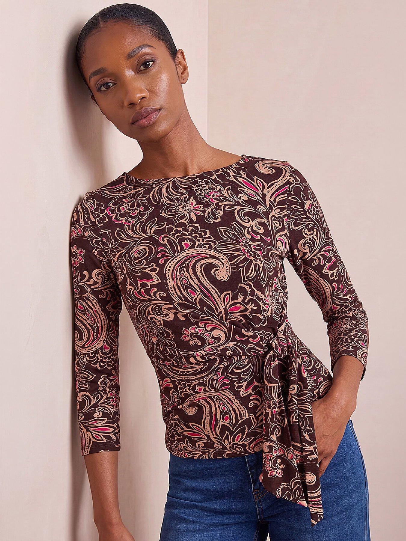 Image 1 of 4 of Roman Petite Tie Side Top