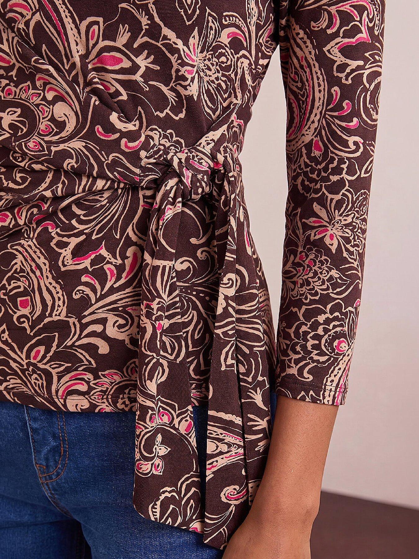 Image 2 of 4 of Roman Petite Tie Side Top
