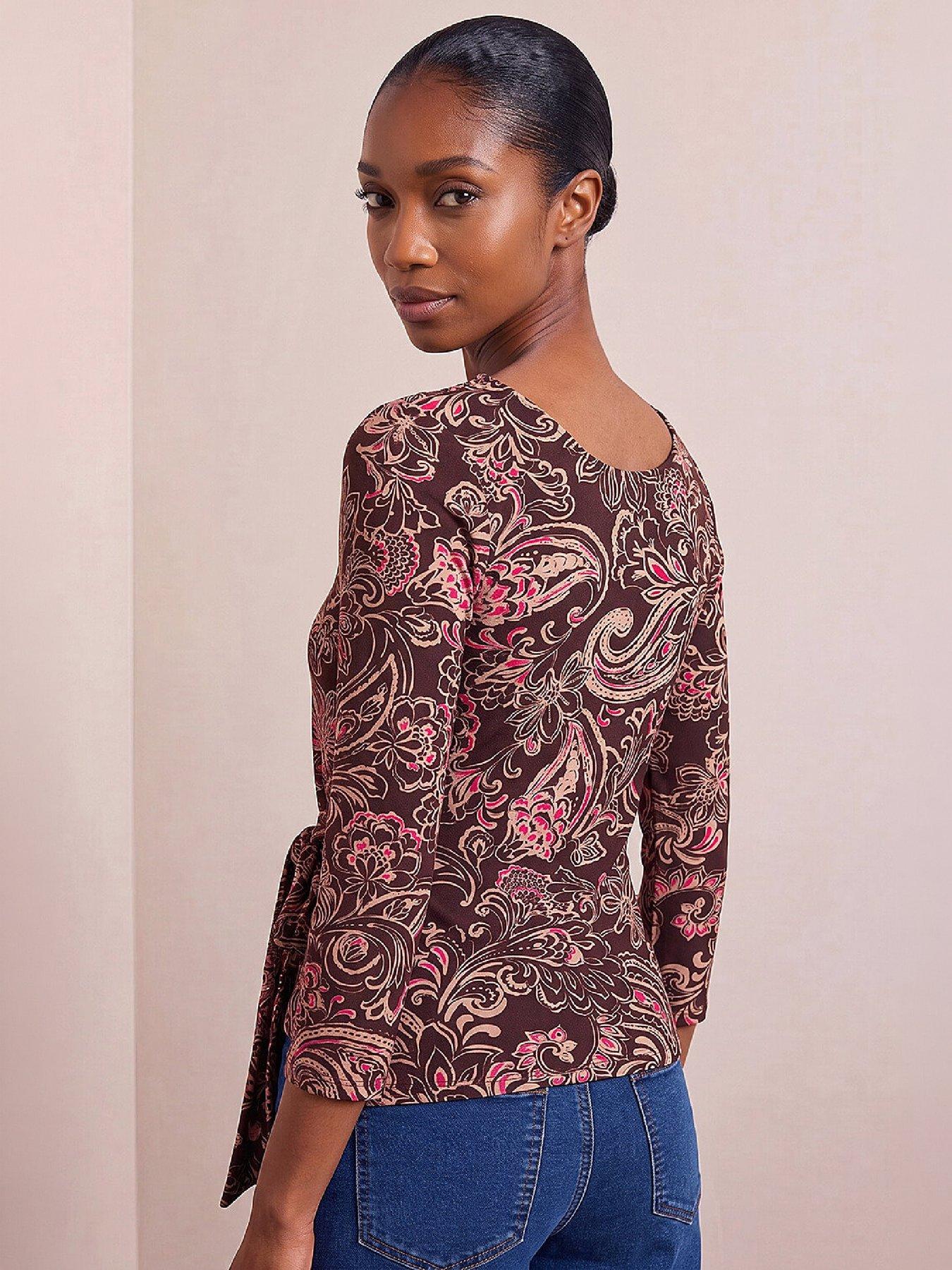 Image 3 of 4 of Roman Petite Tie Side Top