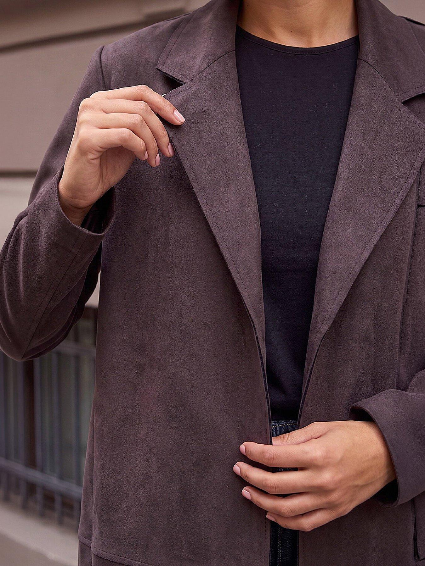 Image 2 of 4 of Roman Suedette Faux Jacket