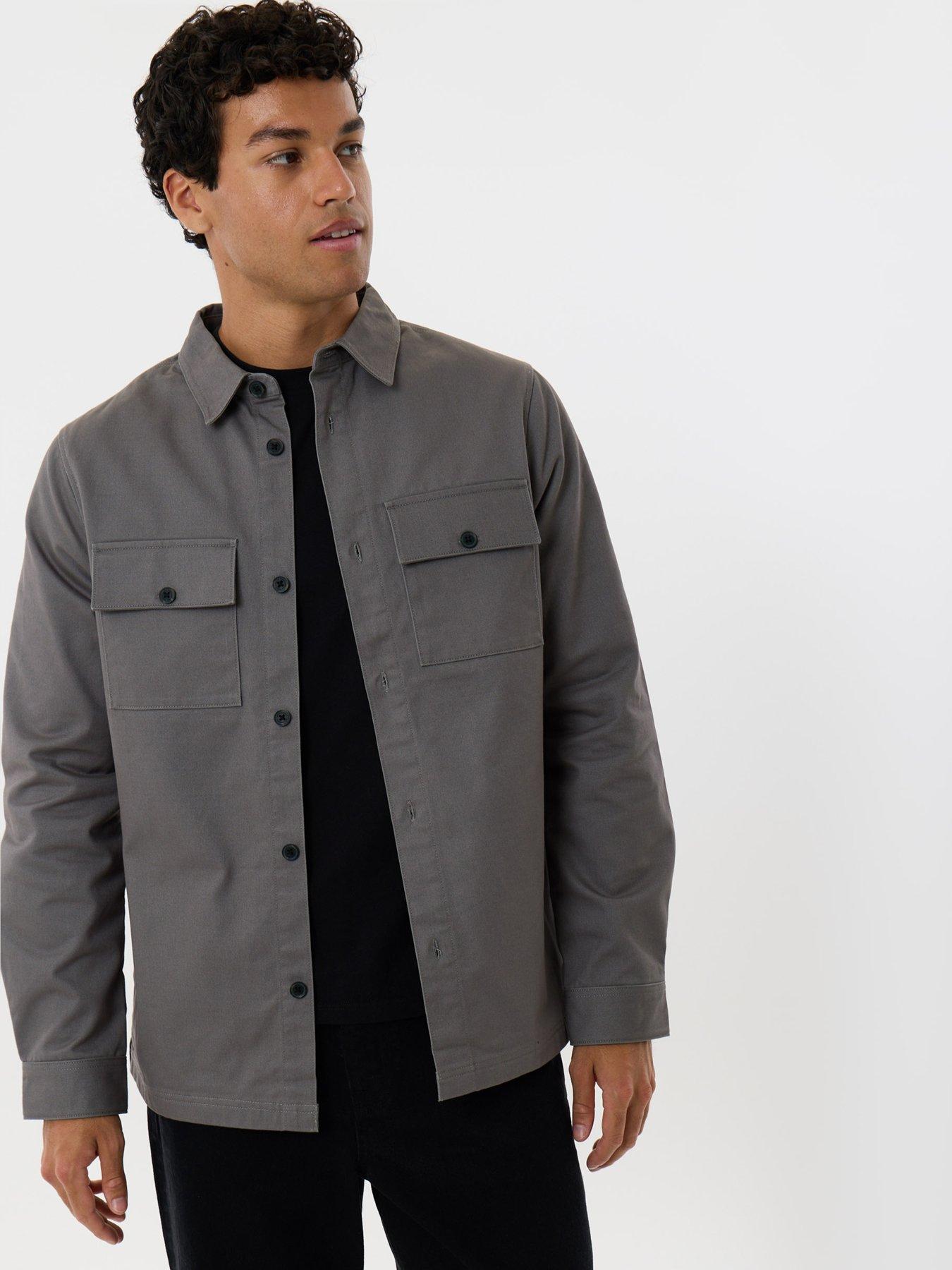 Image 1 of 5 of Threadbare Mens Shacket L/Slv Grande - Slate