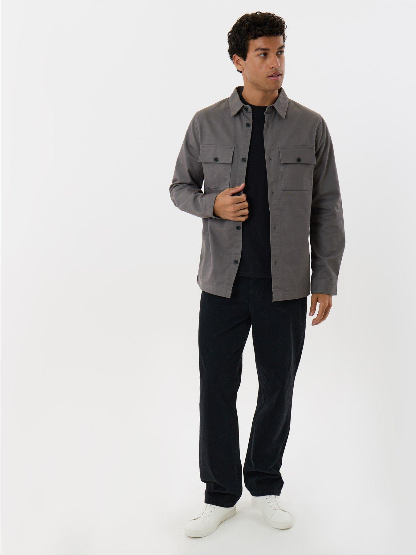 Image 3 of 5 of Threadbare Mens Shacket L/Slv Grande - Slate