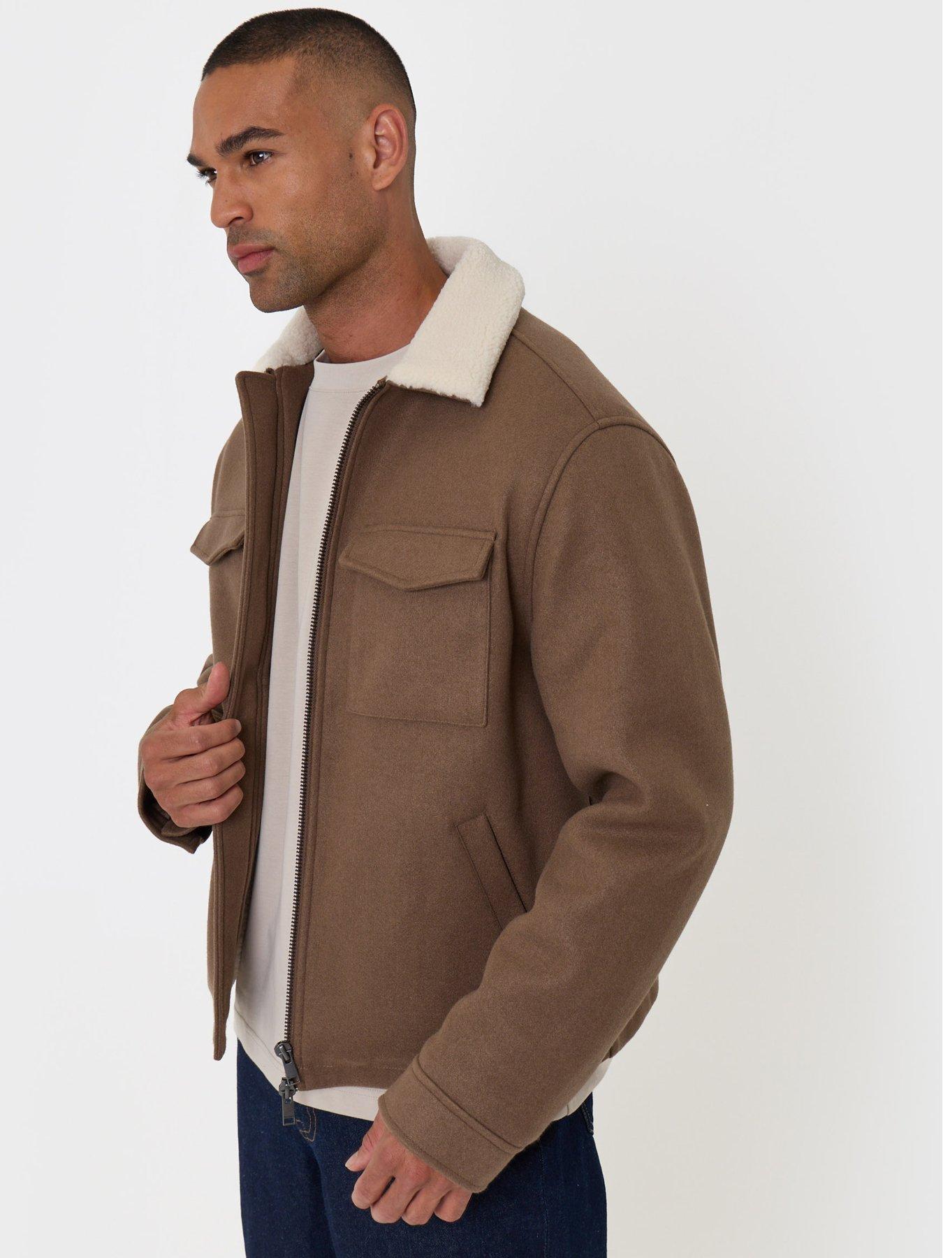 Image 1 of 5 of Threadbare Mens Jacket Fasta - Taupe