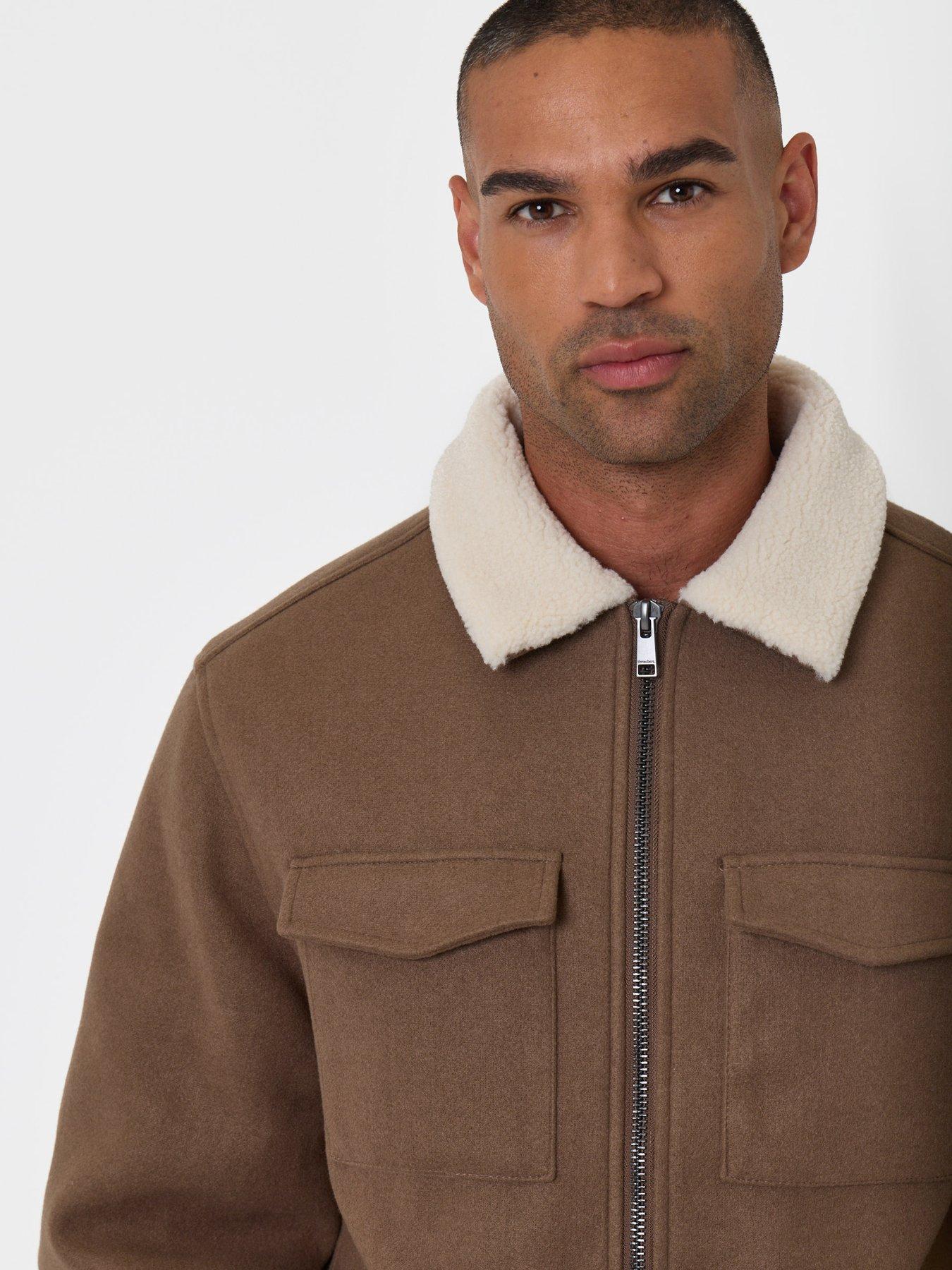 Image 2 of 5 of Threadbare Mens Jacket Fasta - Taupe