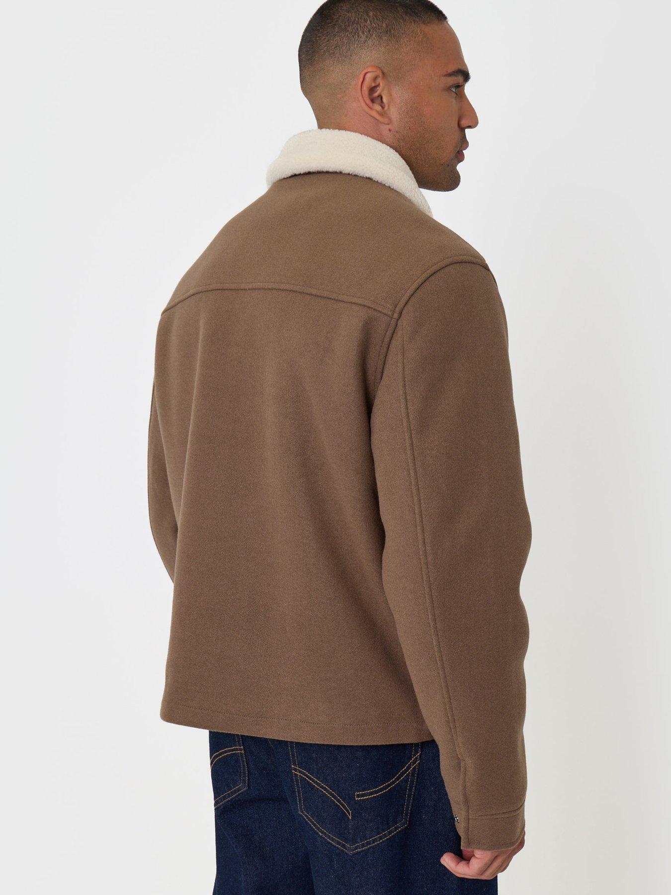 Image 3 of 5 of Threadbare Mens Jacket Fasta - Taupe