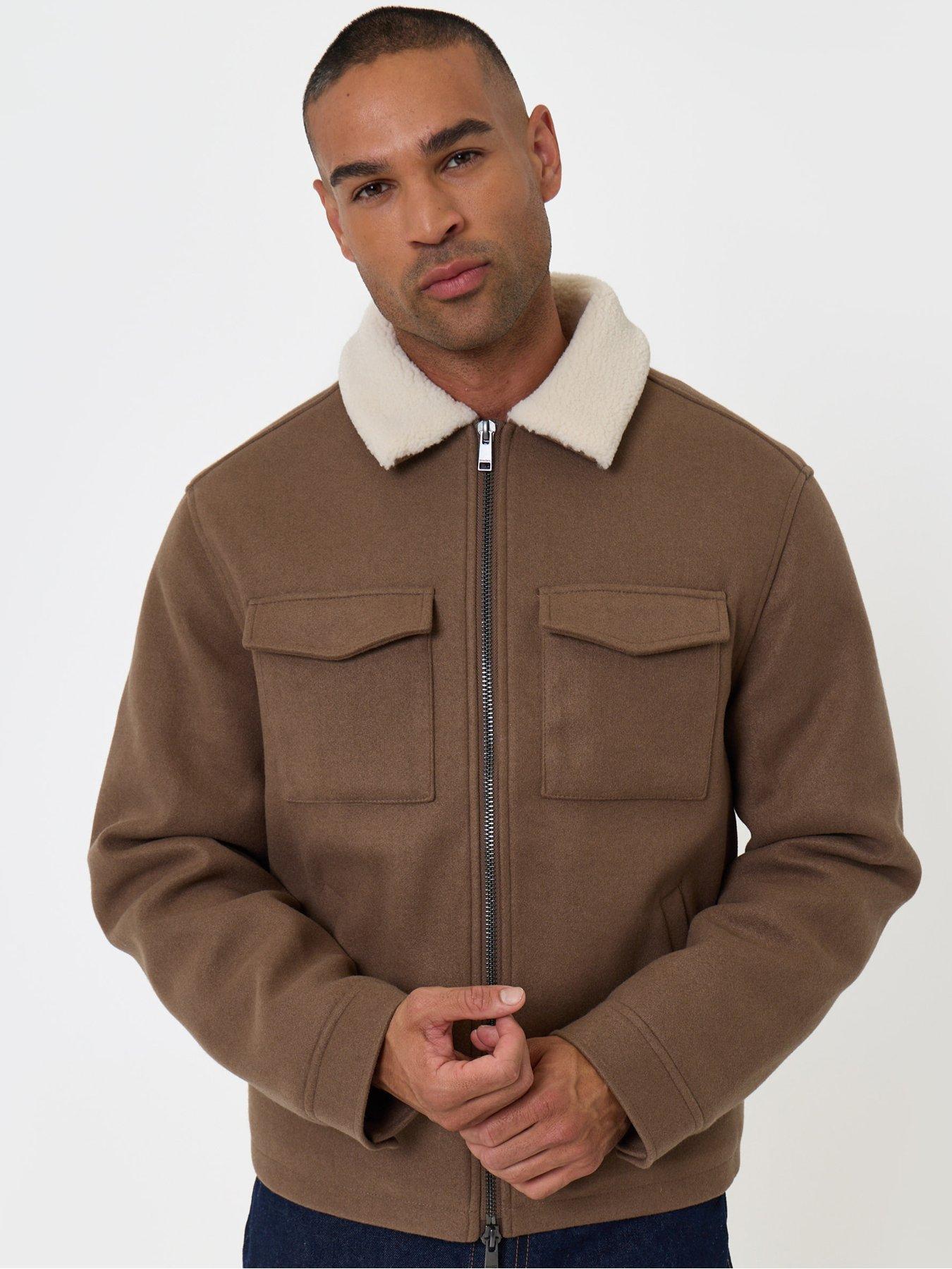 Image 5 of 5 of Threadbare Mens Jacket Fasta - Taupe