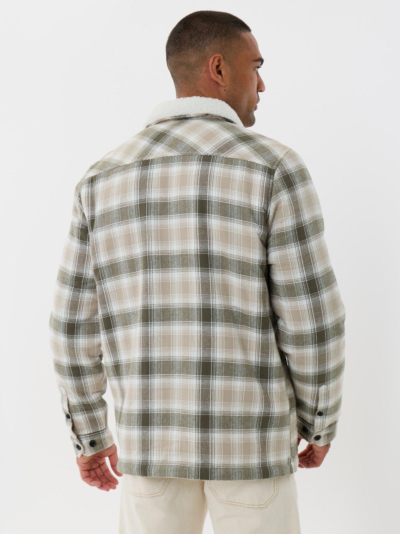 Image 2 of 4 of Threadbare Mens Shacket L/Slv Strasbourg - Lyon (Sage Check)