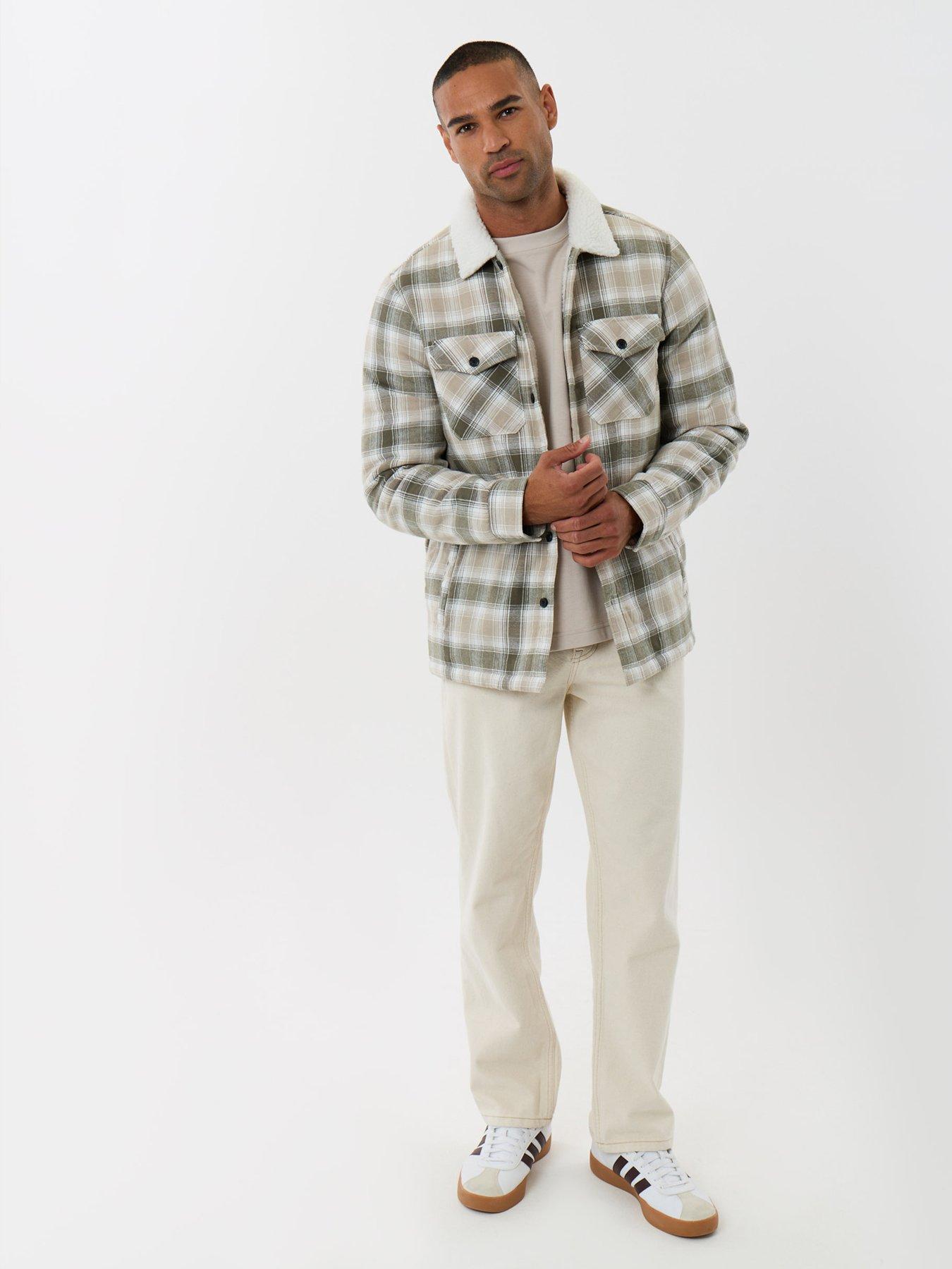 Image 3 of 4 of Threadbare Mens Shacket L/Slv Strasbourg - Lyon (Sage Check)