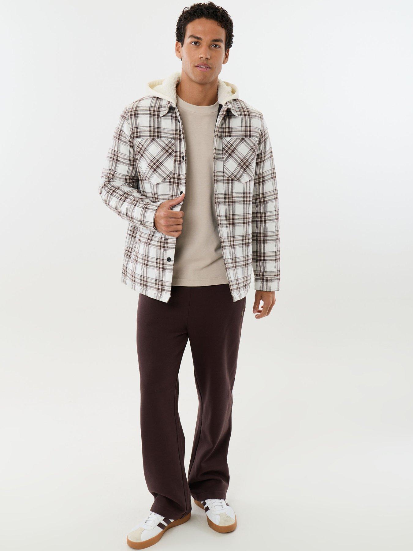 Image 3 of 7 of Threadbare Mens Shacket L/Slv Bourbon - Mersey (Ecru Check)
