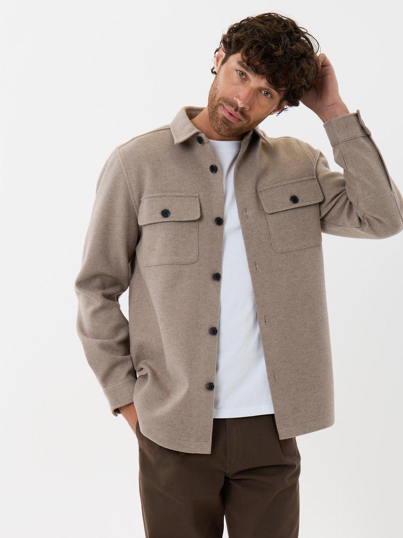 Image 1 of 5 of Threadbare Mens Shacket L/Slv Ranch - Oatmeal Marl
