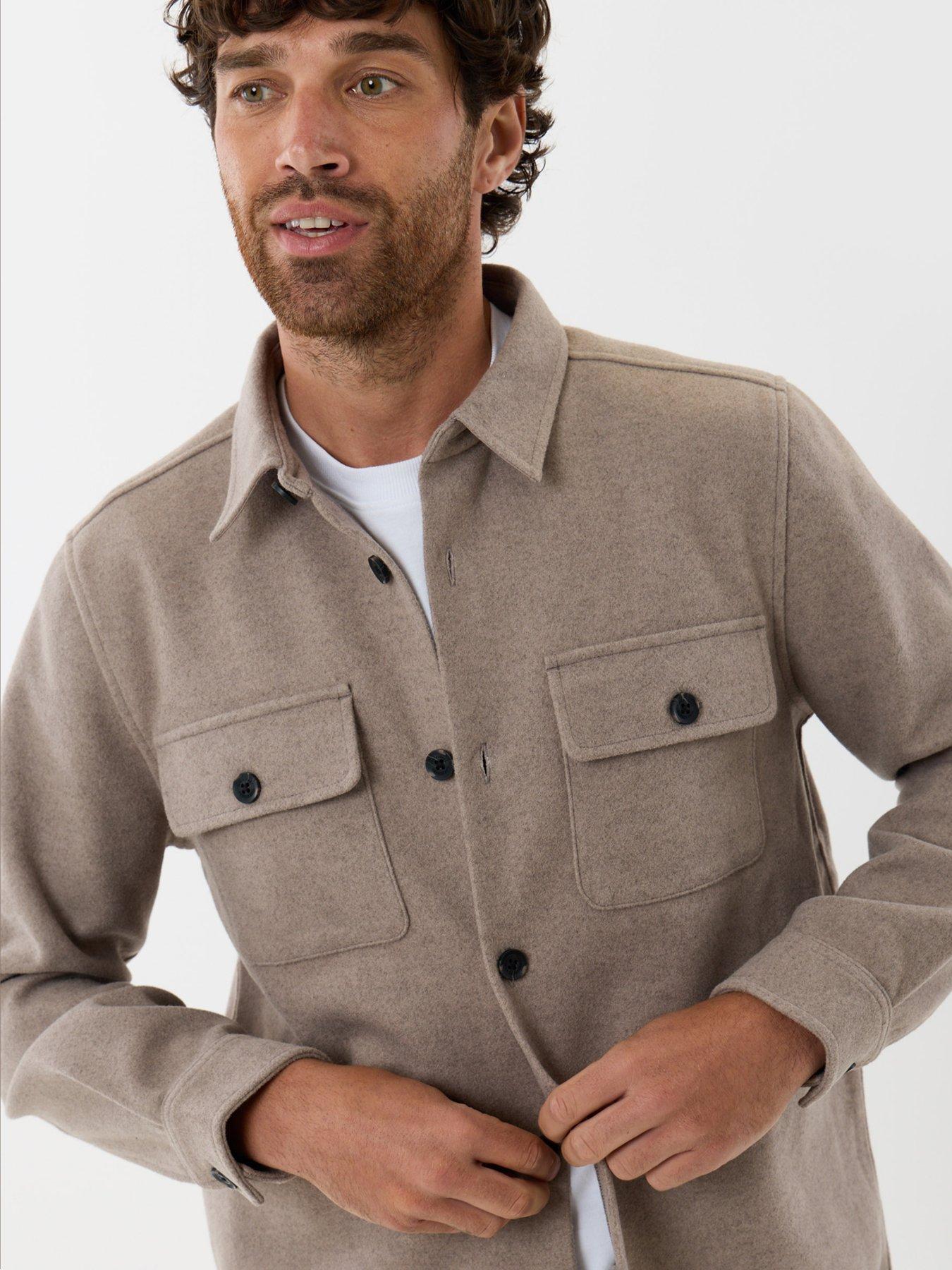 Image 4 of 5 of Threadbare Mens Shacket L/Slv Ranch - Oatmeal Marl