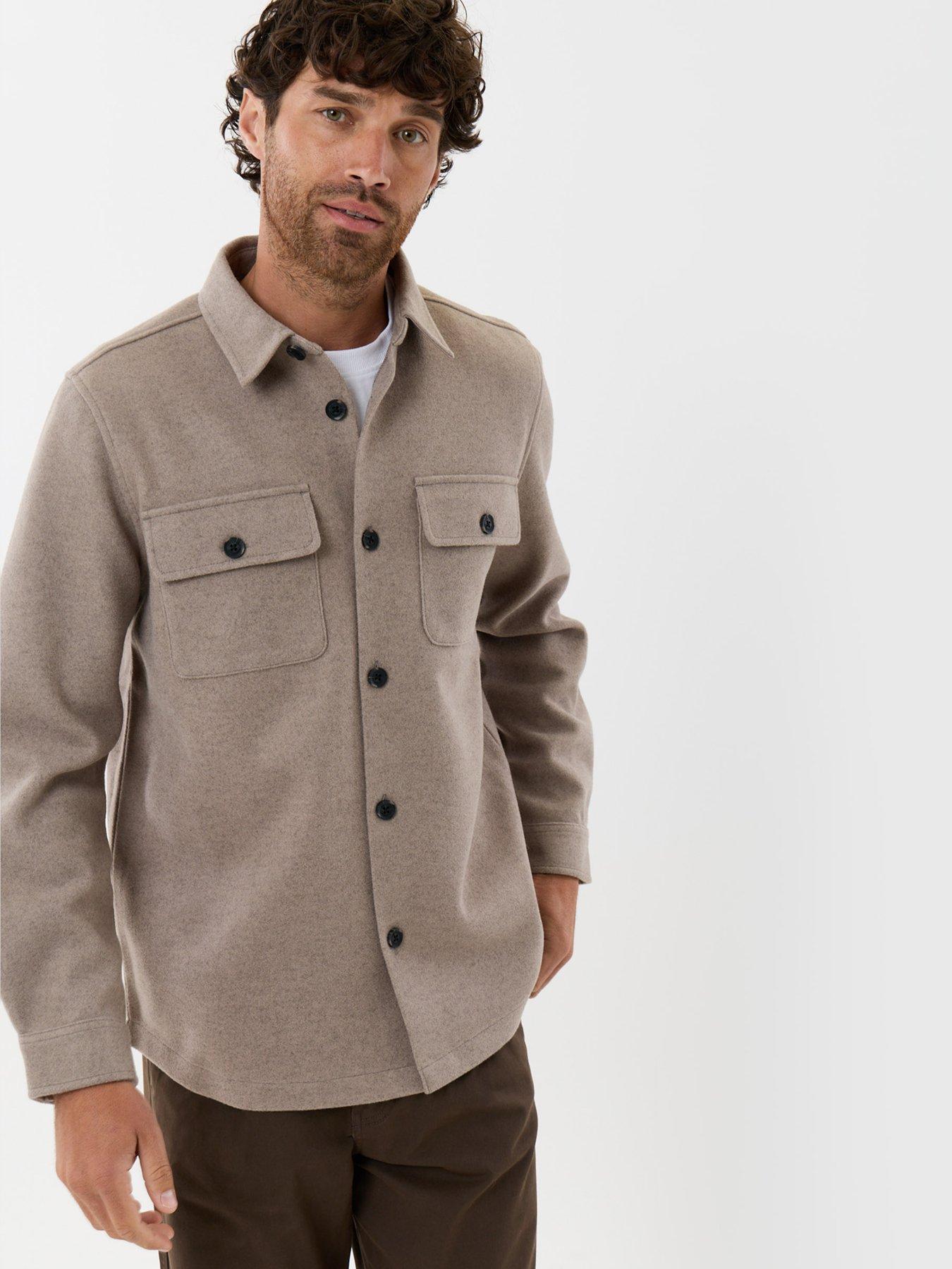 Image 5 of 5 of Threadbare Mens Shacket L/Slv Ranch - Oatmeal Marl