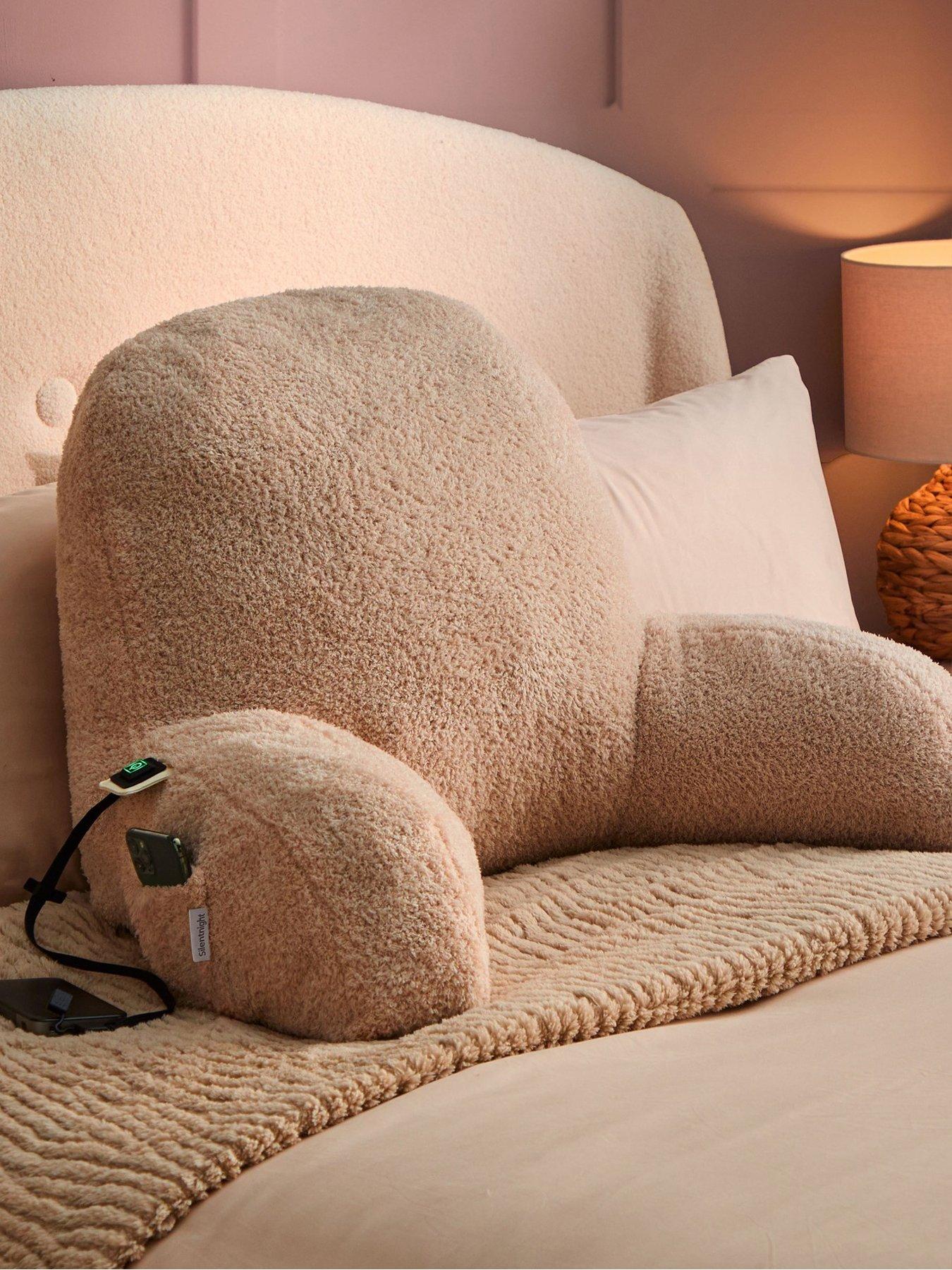 Image 1 of 7 of Silentnight Silentnight Usb Heated Cosy Cuddles Cushion - Natural