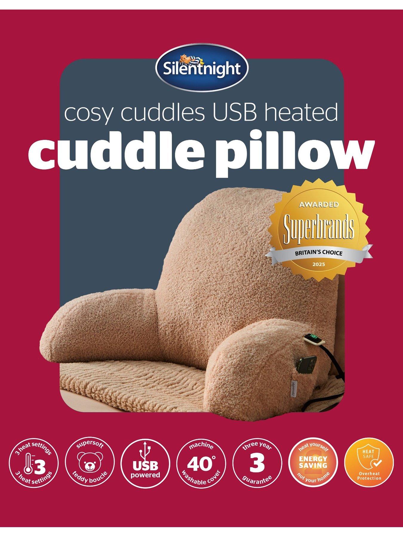Image 7 of 7 of Silentnight Silentnight Usb Heated Cosy Cuddles Cushion - Natural
