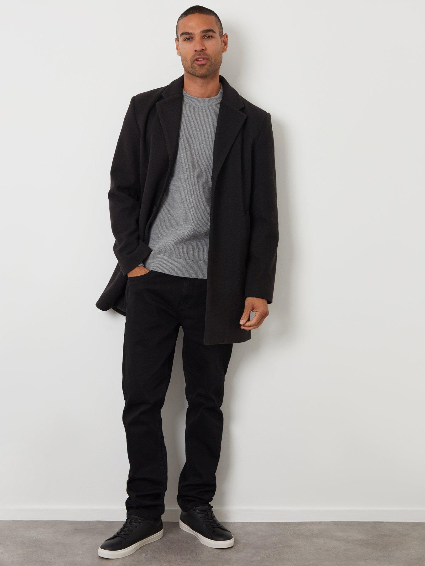 Image 3 of 5 of Threadbare Mens Jacket Espino - Black (FAUX WOOL)