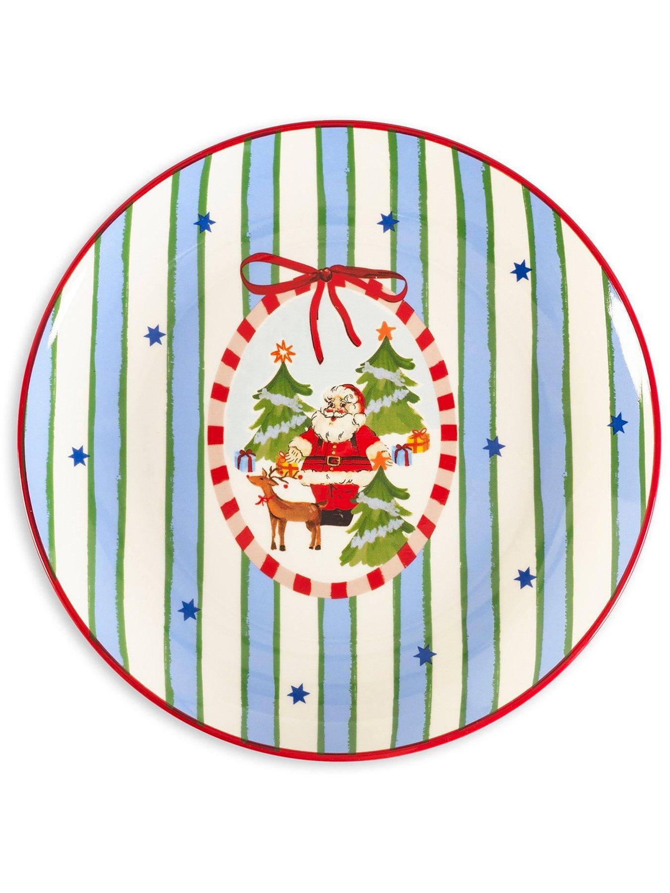 Image 6 of 7 of Eleanor Bowmer Dear Santa Cake Plates - Set Of 4