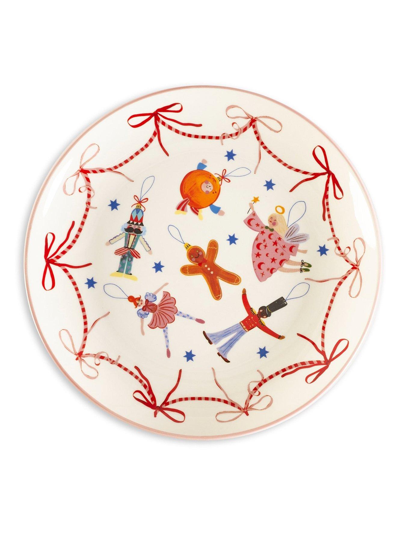 Image 7 of 7 of Eleanor Bowmer Dear Santa Cake Plates - Set Of 4