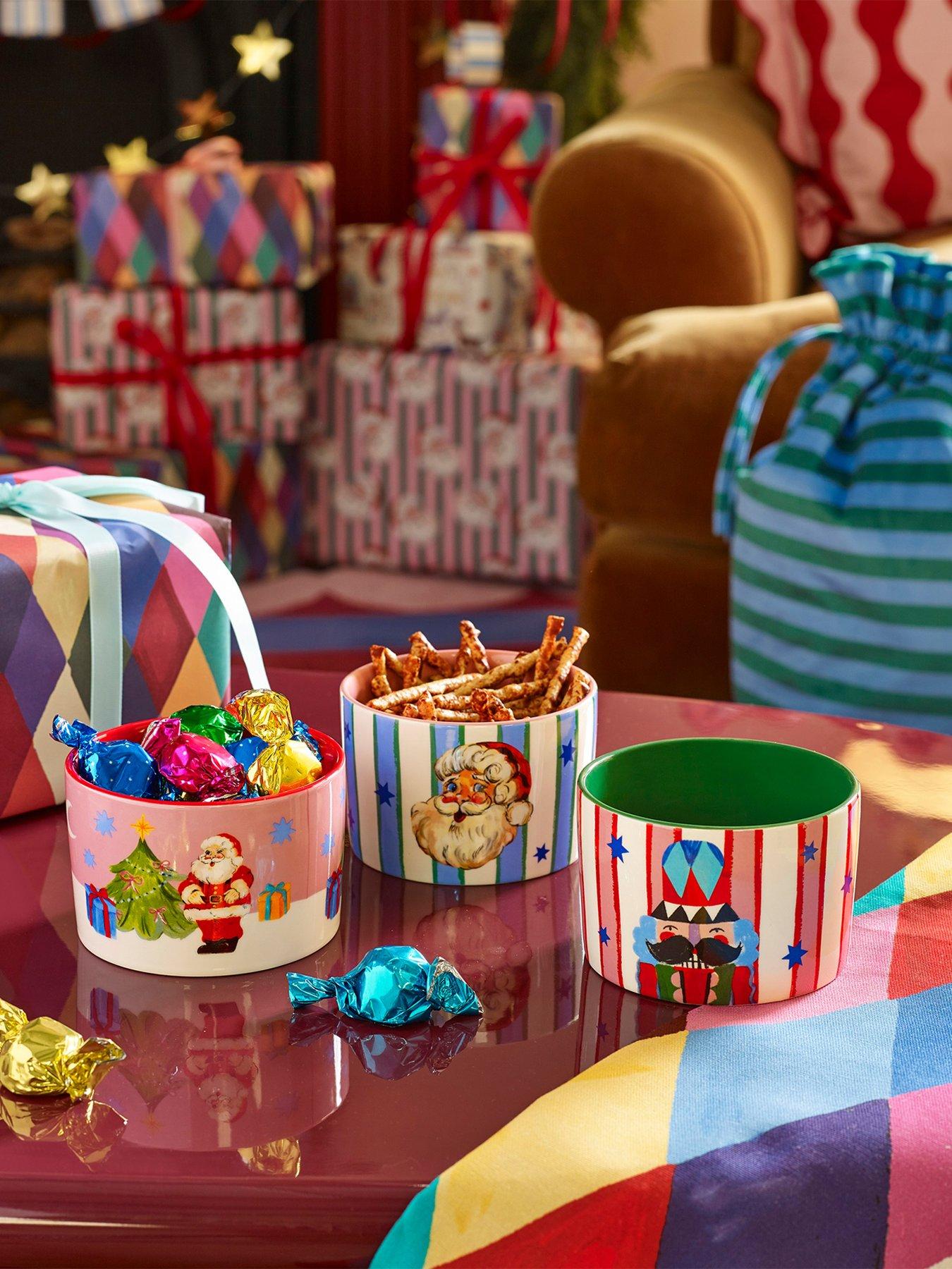 Image 1 of 7 of Eleanor Bowmer Merry Icons Nibble Bowls - Set Of 3
