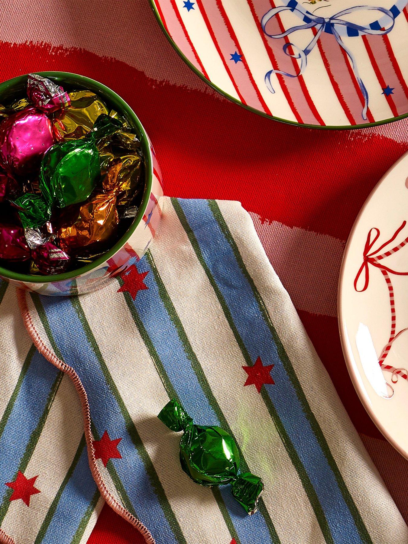Image 6 of 6 of Eleanor Bowmer Stars &amp; Stripe Christmas Napkins - Set Of 4